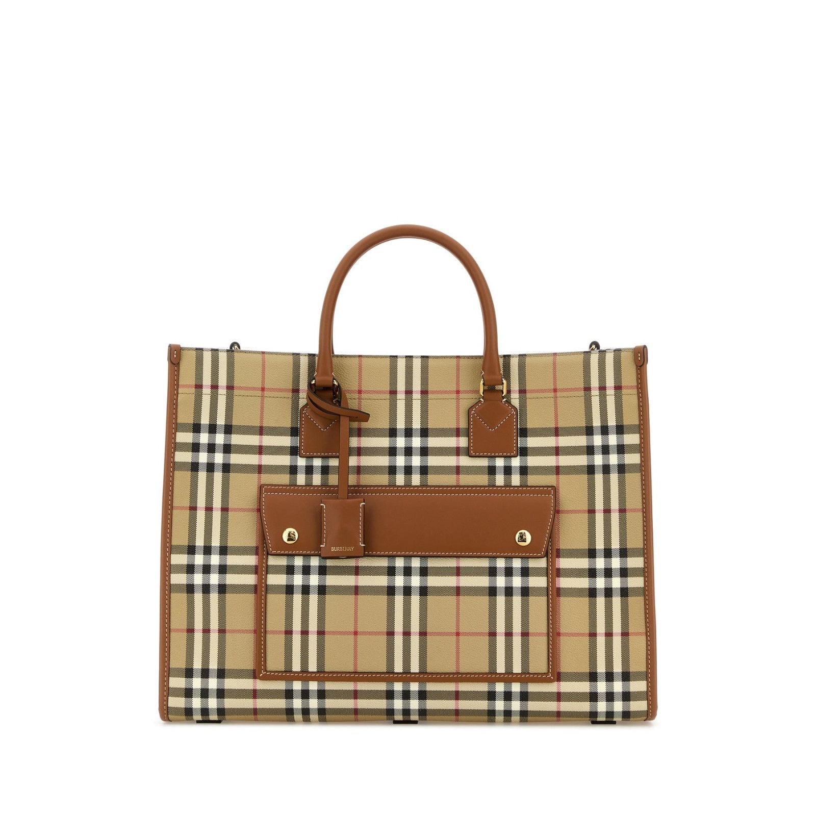 Burberry BURBERRY Beige Freya Medium Tote Bag New & Authentic Size ONE SIZE - 1 Thumbnail