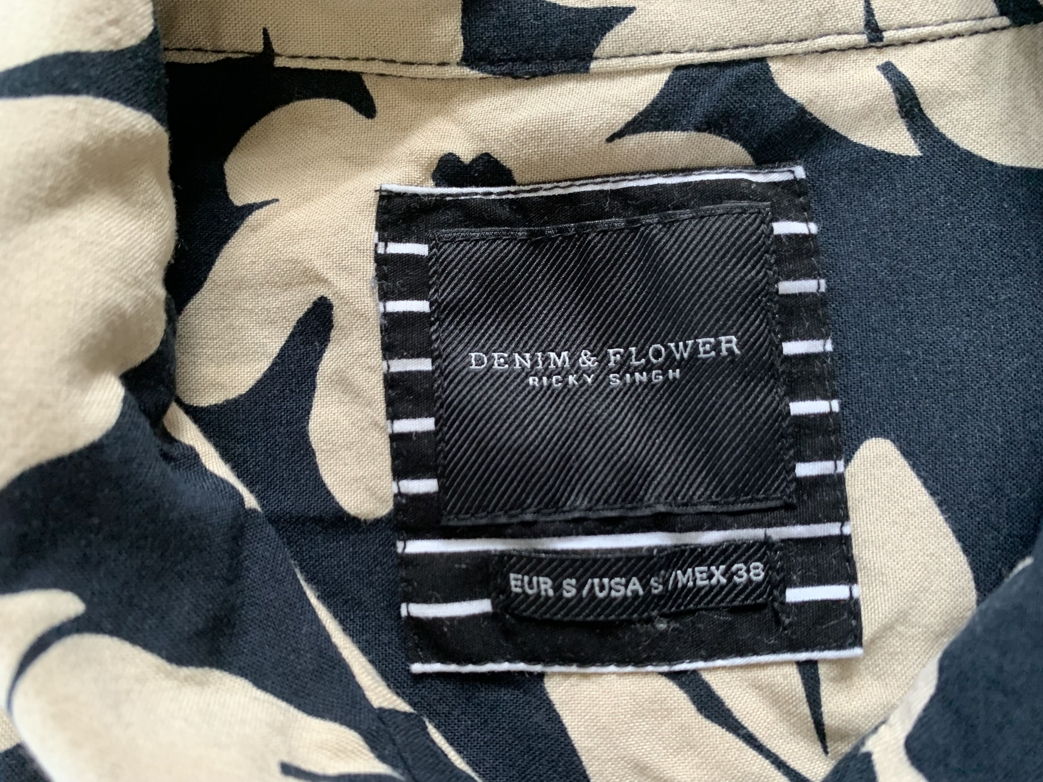 Other Denim & Flower Ricky Singh Hawaiian Overprint Shirt Size US S / EU 44-46 / 1 - 5 Thumbnail