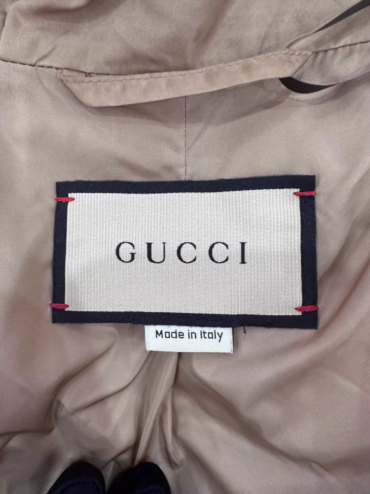 Gucci Gucci x Kai Bear GG Logo Light Brown Zip Jacket 52 Size US L / EU 52-54 / 3 - 6 Thumbnail