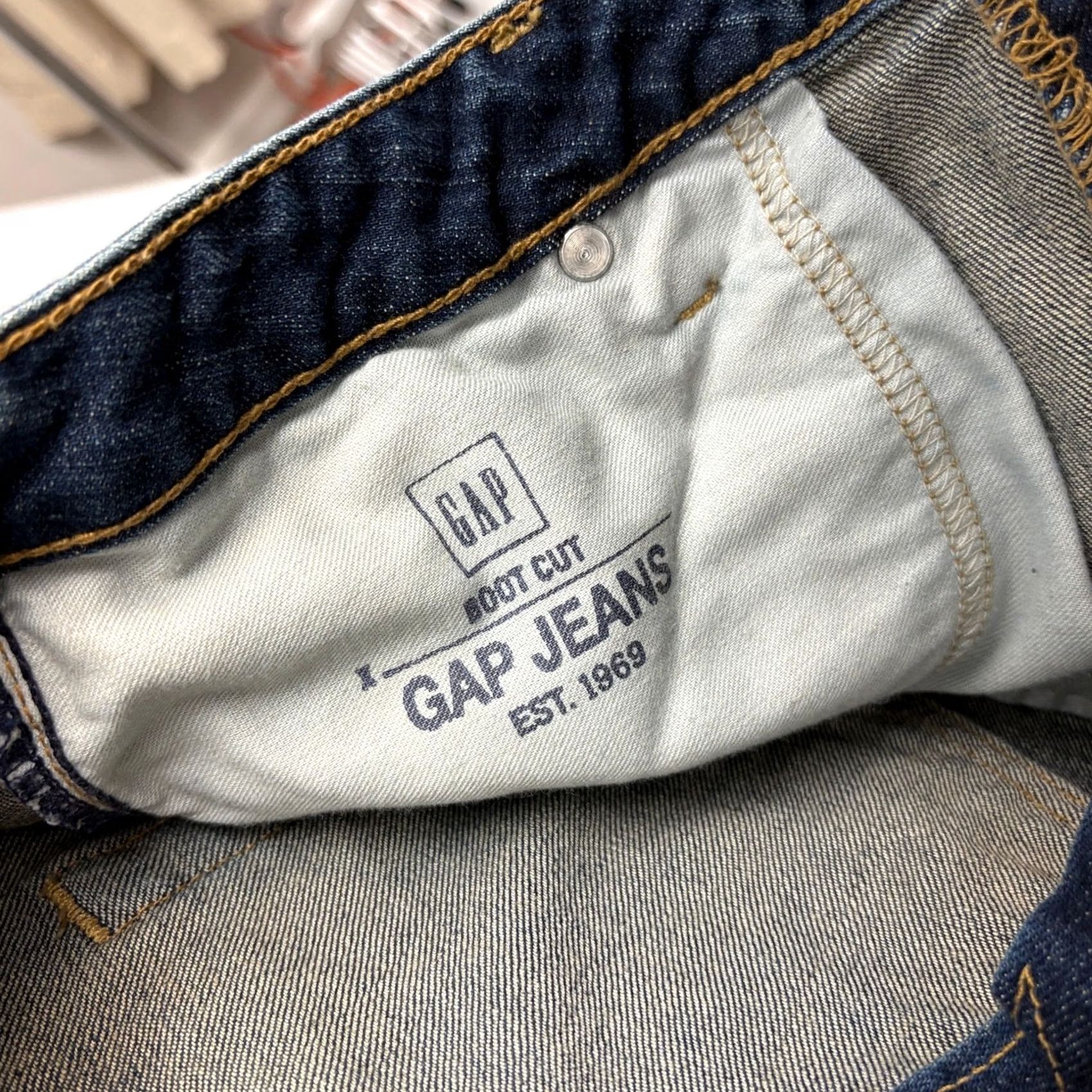 Gap VINTAGE Gap Bootcut Jeans Mid Rise Blue Medium Wash 14 Tall Long Denim Women Shoes? Size 36" / US 14 / IT 50 - 7 Thumbnail