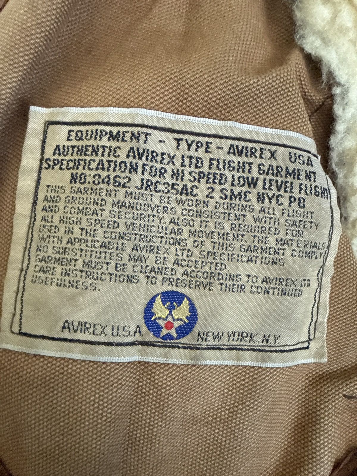 Avirex Vintage Sheep Skin Shearling Avirex Distress Jacket Size 38 Size US S / EU 44-46 / 1 - 11 Thumbnail