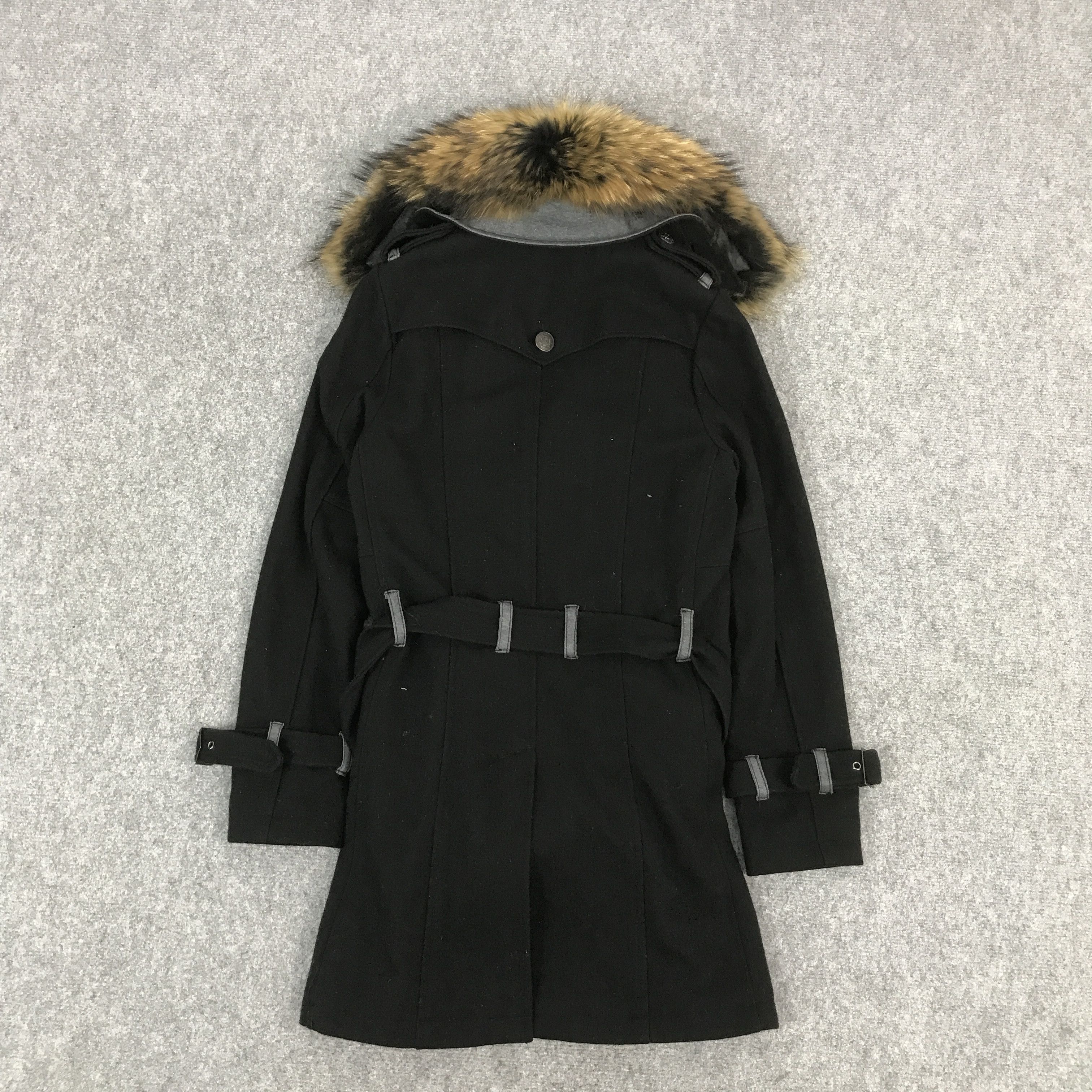 GOSTAR DE FUGA × If Six Was Nine × Japanese Brand FUGA DOUBLE BREASTED FUR COLLAR WOOL JACKET Size US S / EU 44-46 / 1 - 2 Thumbnail