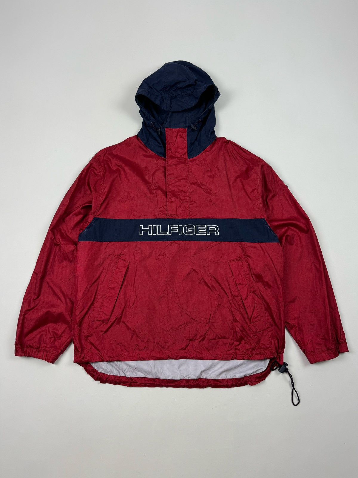 Tommy Hilfiger Vintage Tommy Hilfiger Red Anorak Jacket Size US XL / EU 56 / 4 - 4 Thumbnail