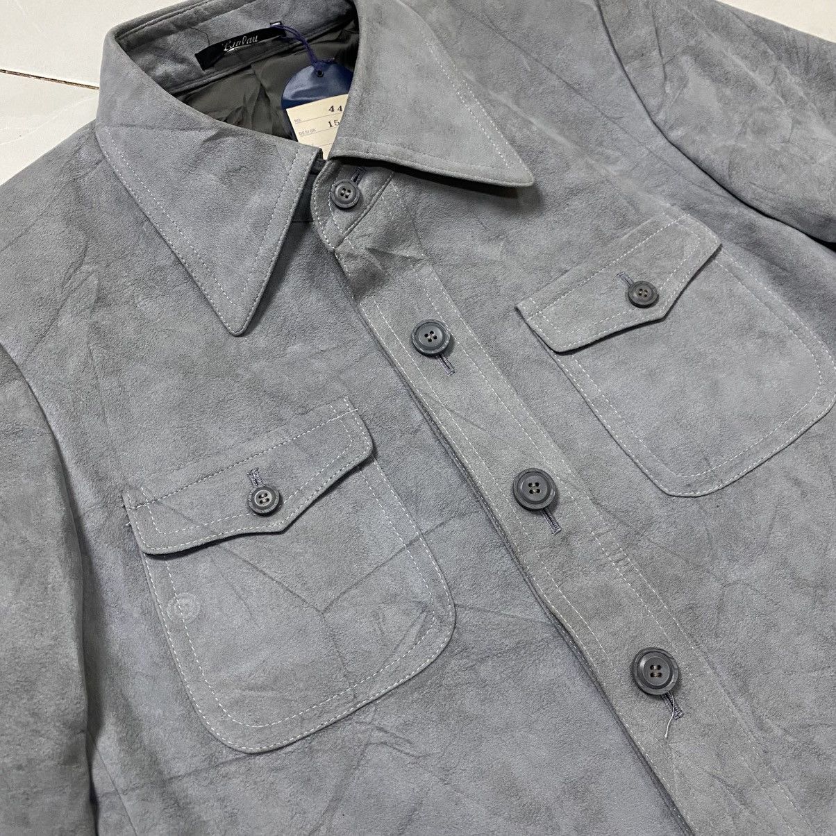 Ecsaine suede leather jacket