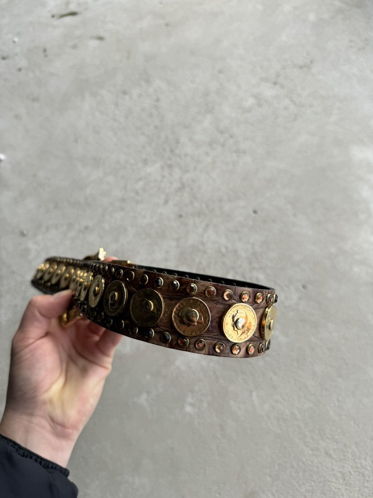 Japanese Brand × Vintage vintage rhinestones brown belt bb simon style Size ONE SIZE - 8 Thumbnail