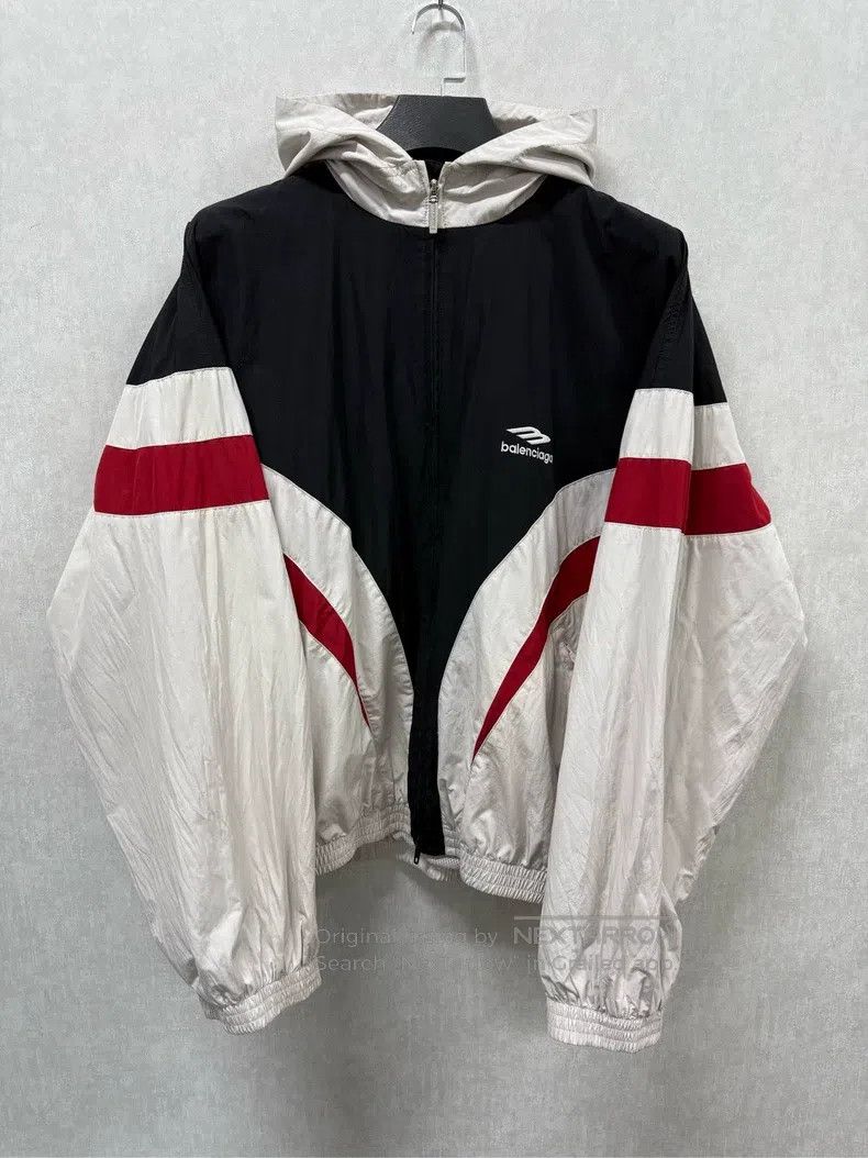 Balenciaga Balenciaga Silver Masking Tape Logo Printed Hooded Sweatsh Size US M / EU 48-50 / 2 - 1 Thumbnail