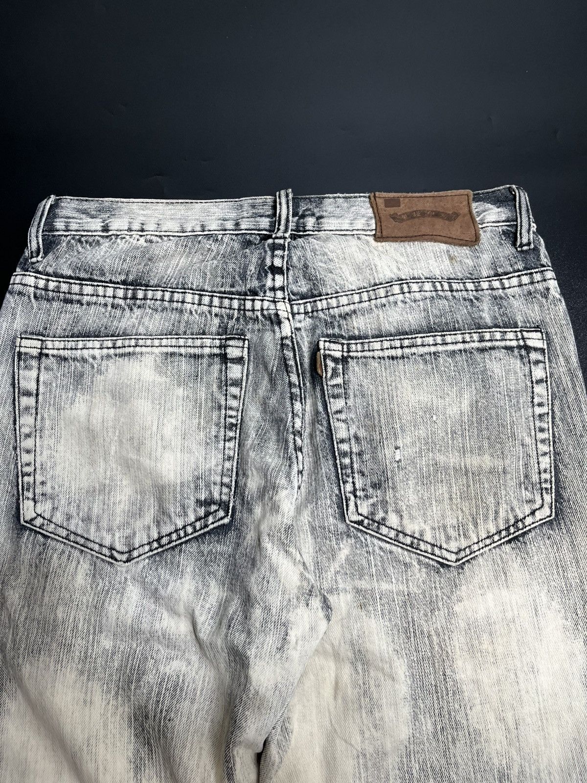 If Six Was Nine × Japanese Brand × Le Grande Bleu (L.G.B.) Japanese Bernings Sho Poem skulls punk Size US 31 - 8 Thumbnail
