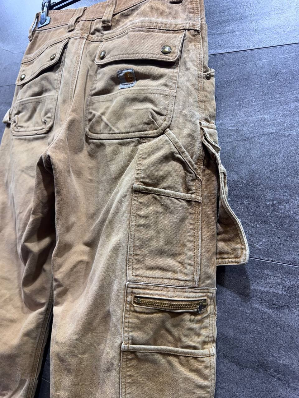 Carhartt Carhartt EB219 Tan Brown Cargo Double Knee Work Pants Size US 30 / EU 46 - 9 Thumbnail