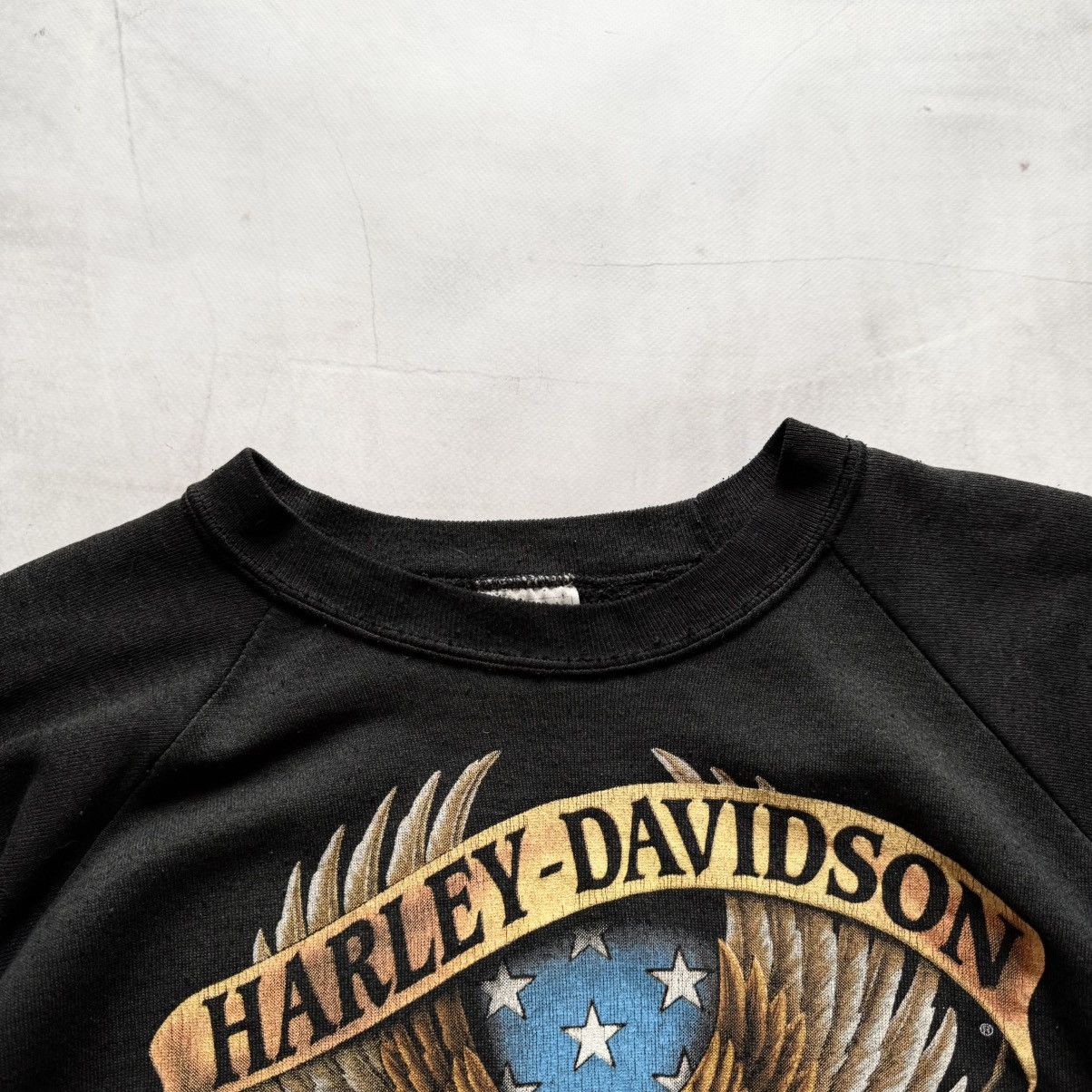 Harley Davidson Harley Davidson 3D Emblem 1991 USA Biker Eagle Sweatshirt Size US L / EU 52-54 / 3 - 4 Thumbnail