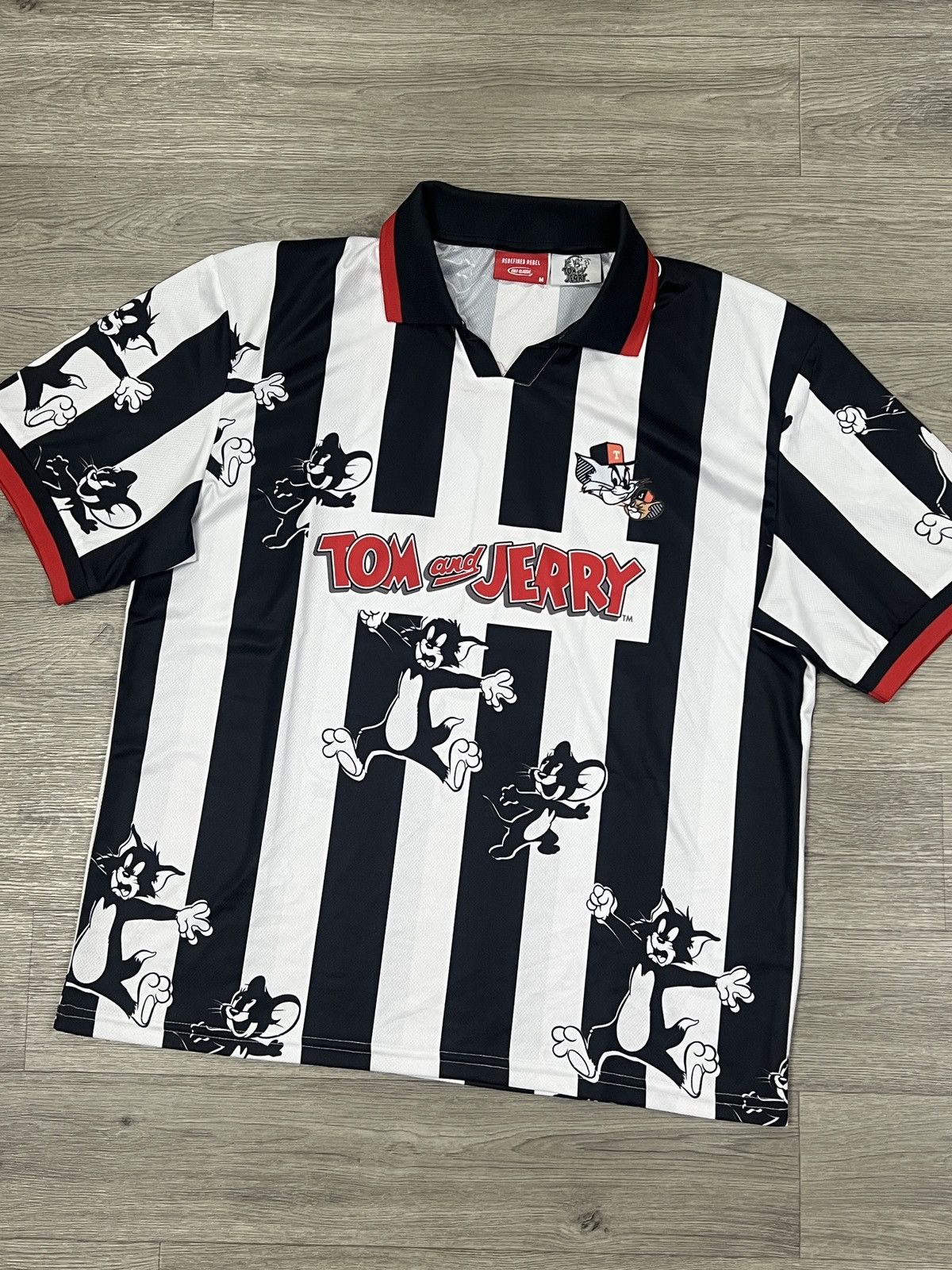 Other Redefined Rebel Tom and Jerry Striped Polo Oversized Jersey Size US M / EU 48-50 / 2 - 2 Thumbnail
