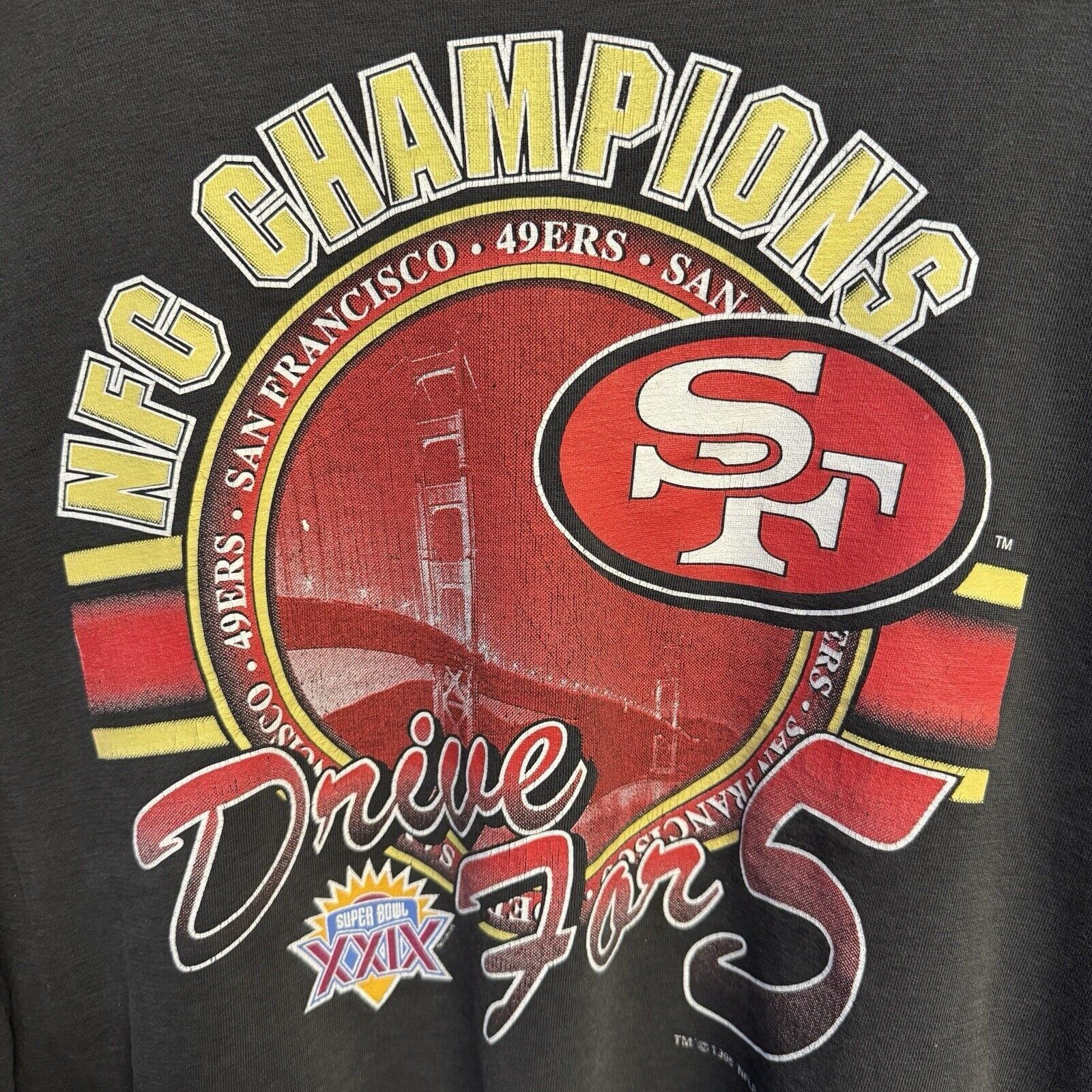 Vintage Vintage 90s San Francisco 49ers Sweatshirt Adult Large Black Size US L / EU 52-54 / 3 - 4 Thumbnail