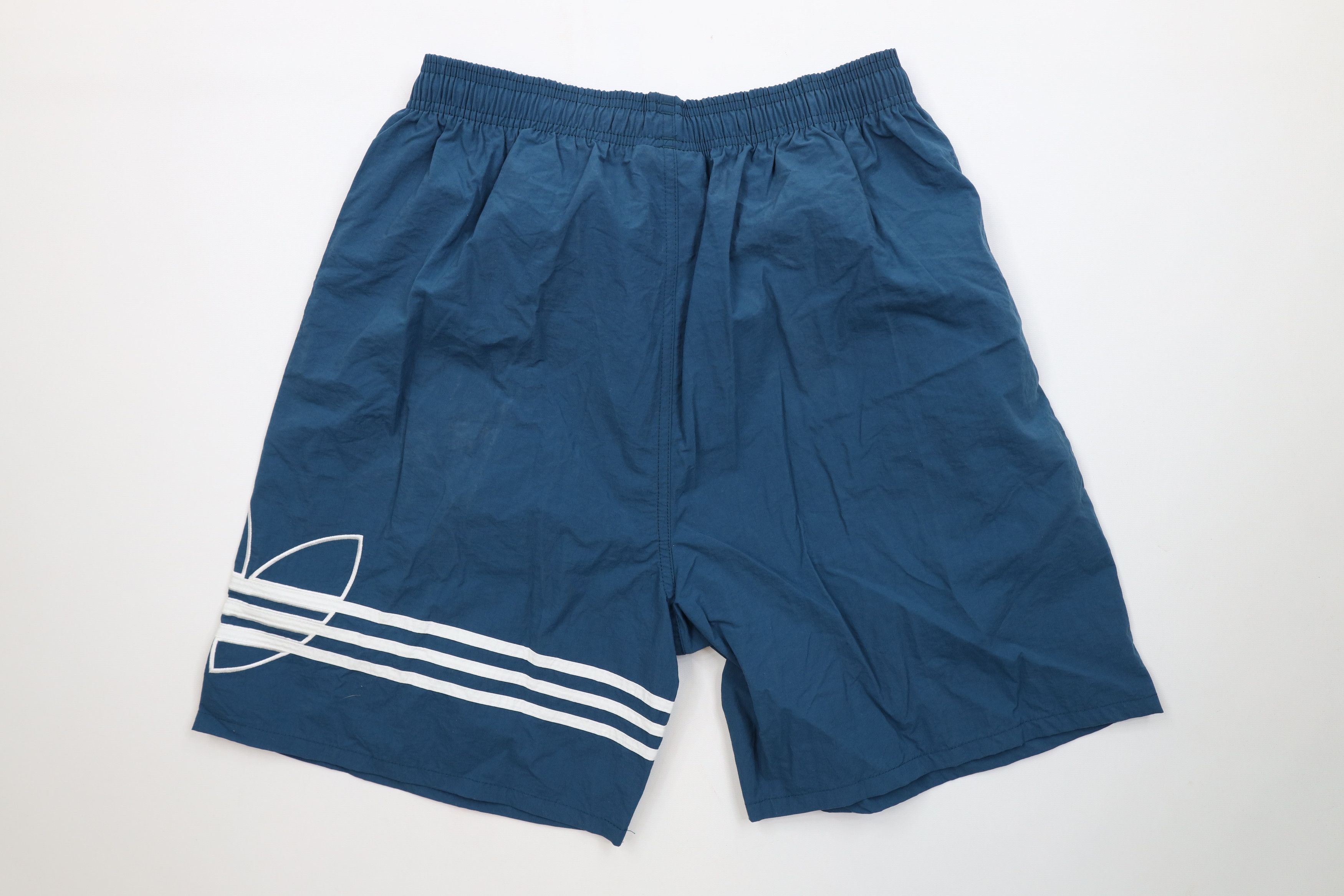 Adidas Deadstock Vintage 90s Adidas Jogging Soccer Shorts Teal Size US 34 / EU 50 - 10 Thumbnail
