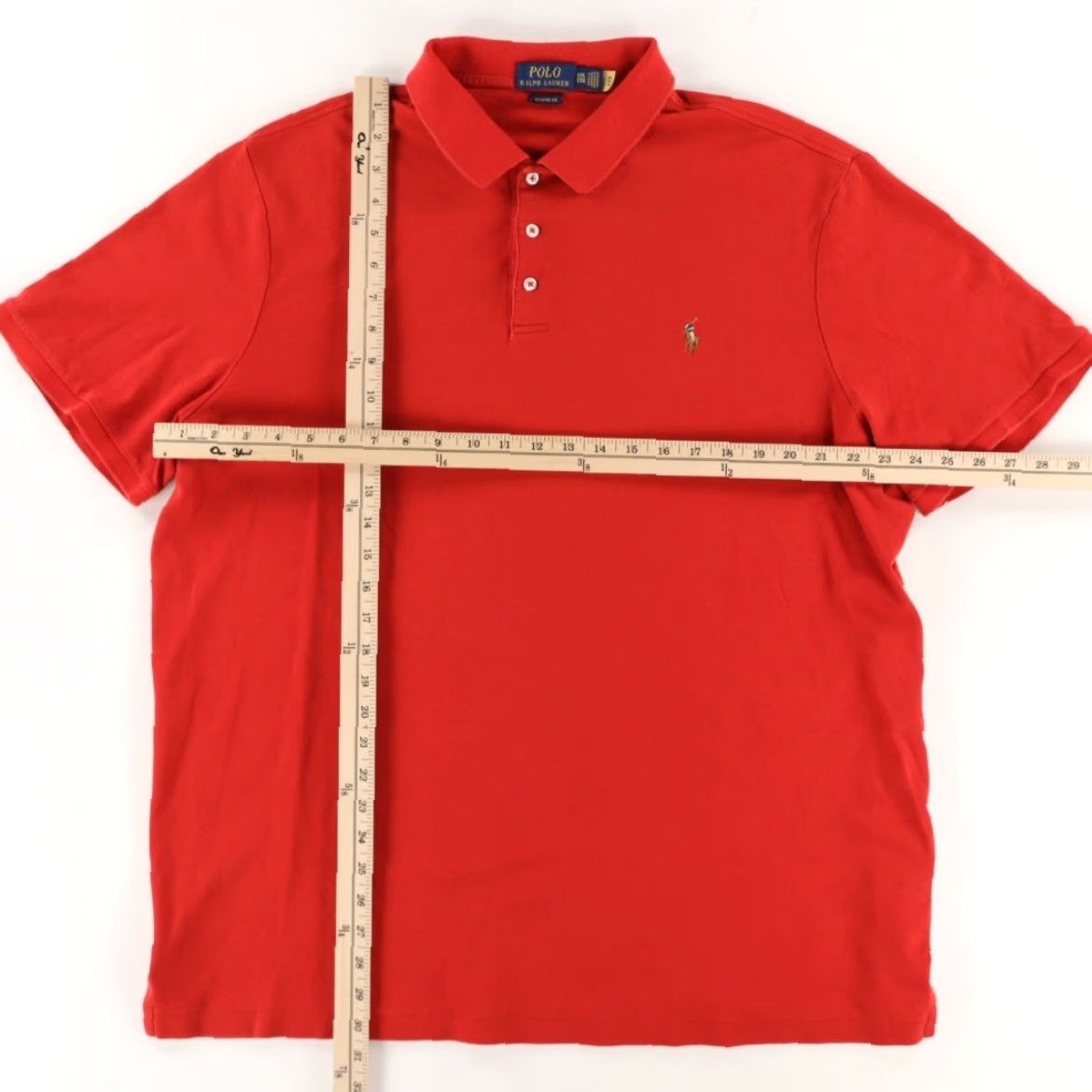 Polo Ralph Lauren Polo Ralph Lauren Polo Shirt Red Men's 2XL Classic Fit Cotton Shirt Adults Size US XXL / EU 58 / 5 - 3 Thumbnail