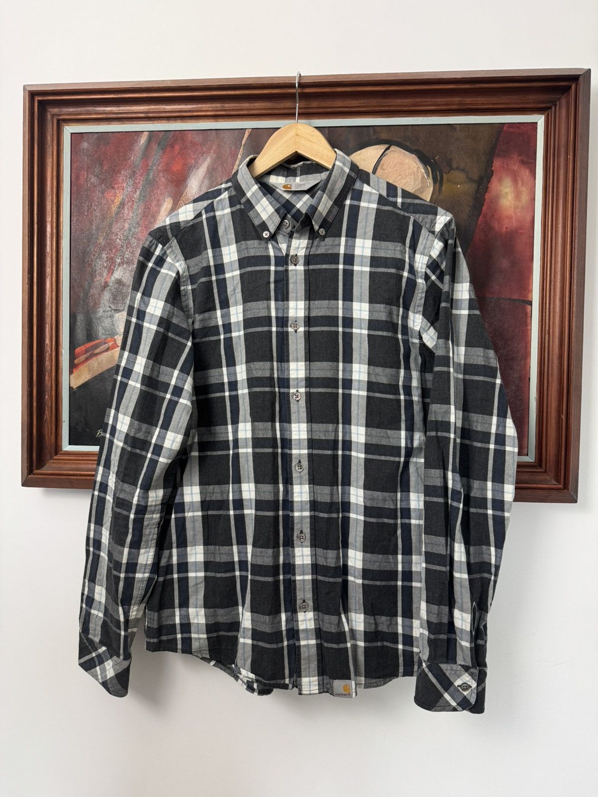 Carhartt Workwear Button Up Shirt Checkered Tartan Hype Y2k