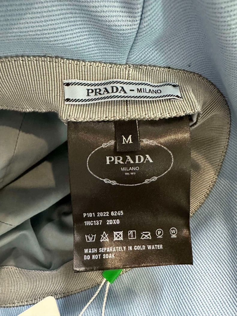 Prada Blue Plush Fisherman Hat by PRADA -2505 Size ONE SIZE - 7 Thumbnail