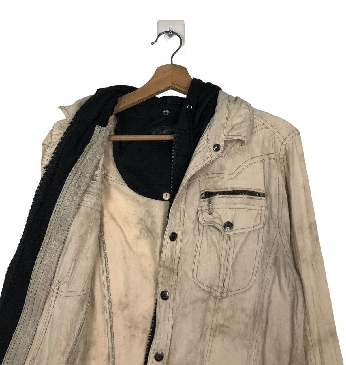 Hysteric Glamour 🔥VINTAGE BIKER JACKET IN THE ATTIC JAPAN PUNK STYLE HOODIE Size US L / EU 52-54 / 3 - 13 Thumbnail
