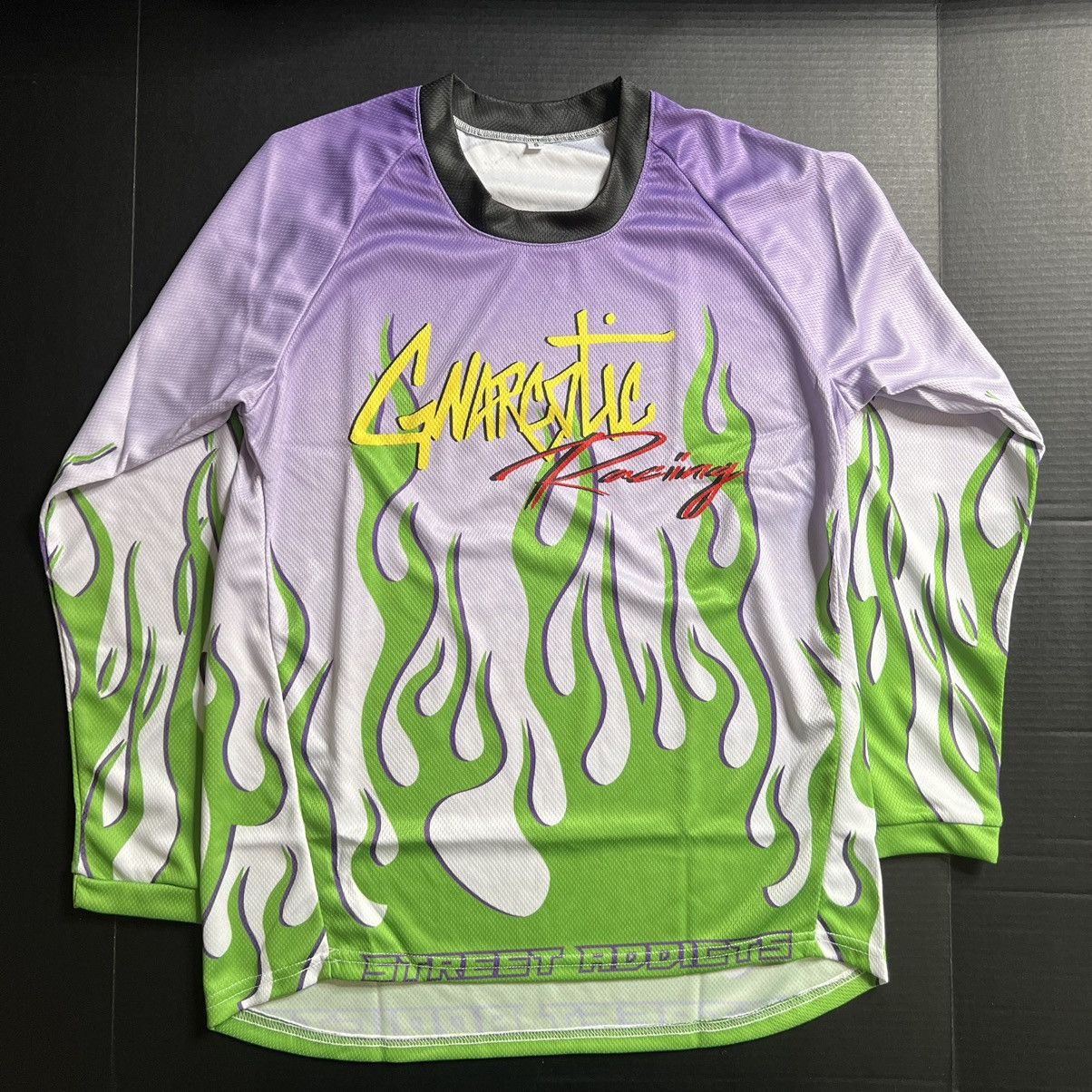 Gnarcotic Gnarcotic Racing Green Flame Purple Long Sleeve Shirt - SM Size US S / EU 44-46 / 1 - 1 Thumbnail