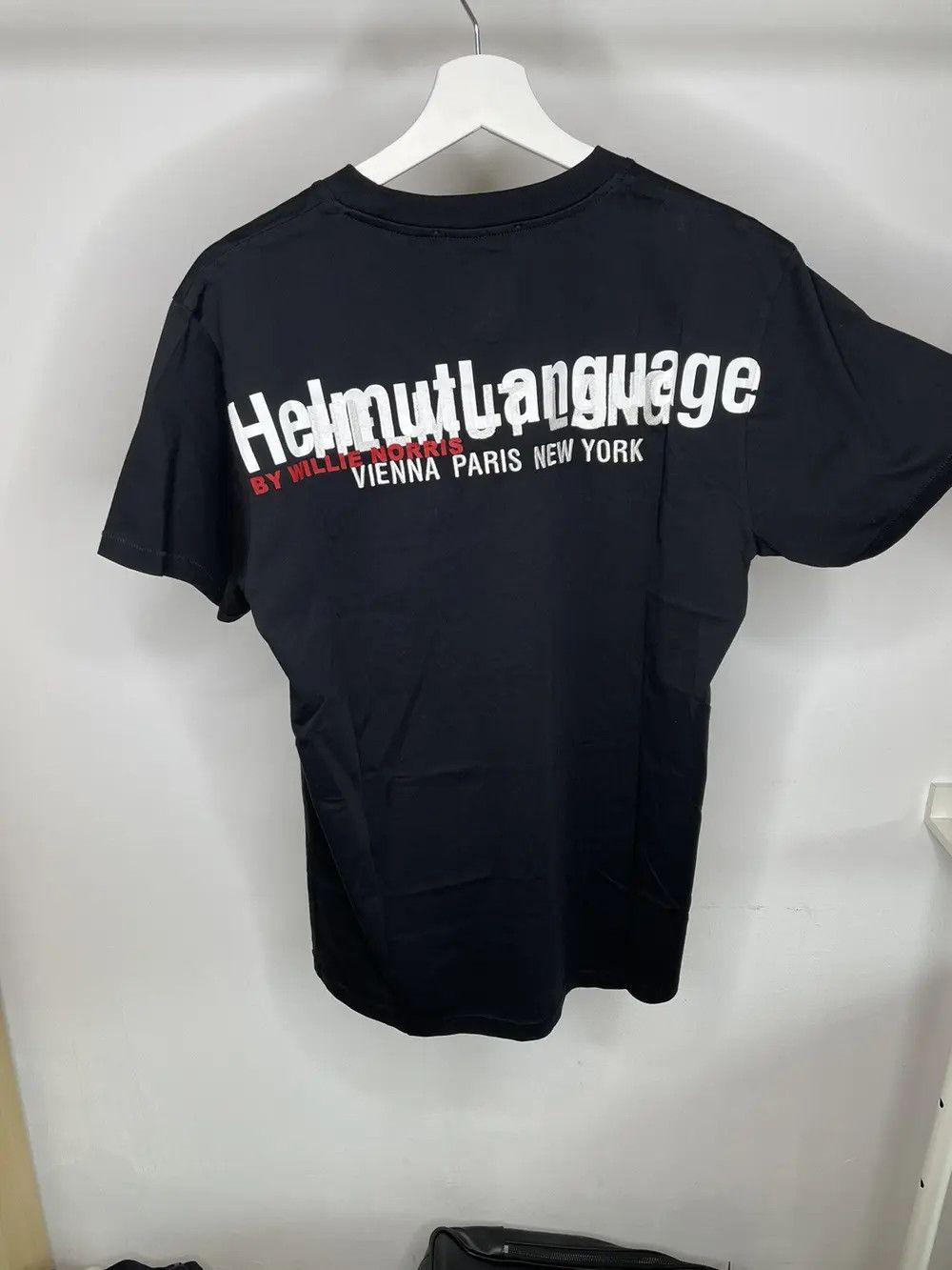 Helmut Lang Helmut Lang Confress Conceal T-Shirt Black Red M Size US XXL / EU 58 / 5 - 5 Thumbnail