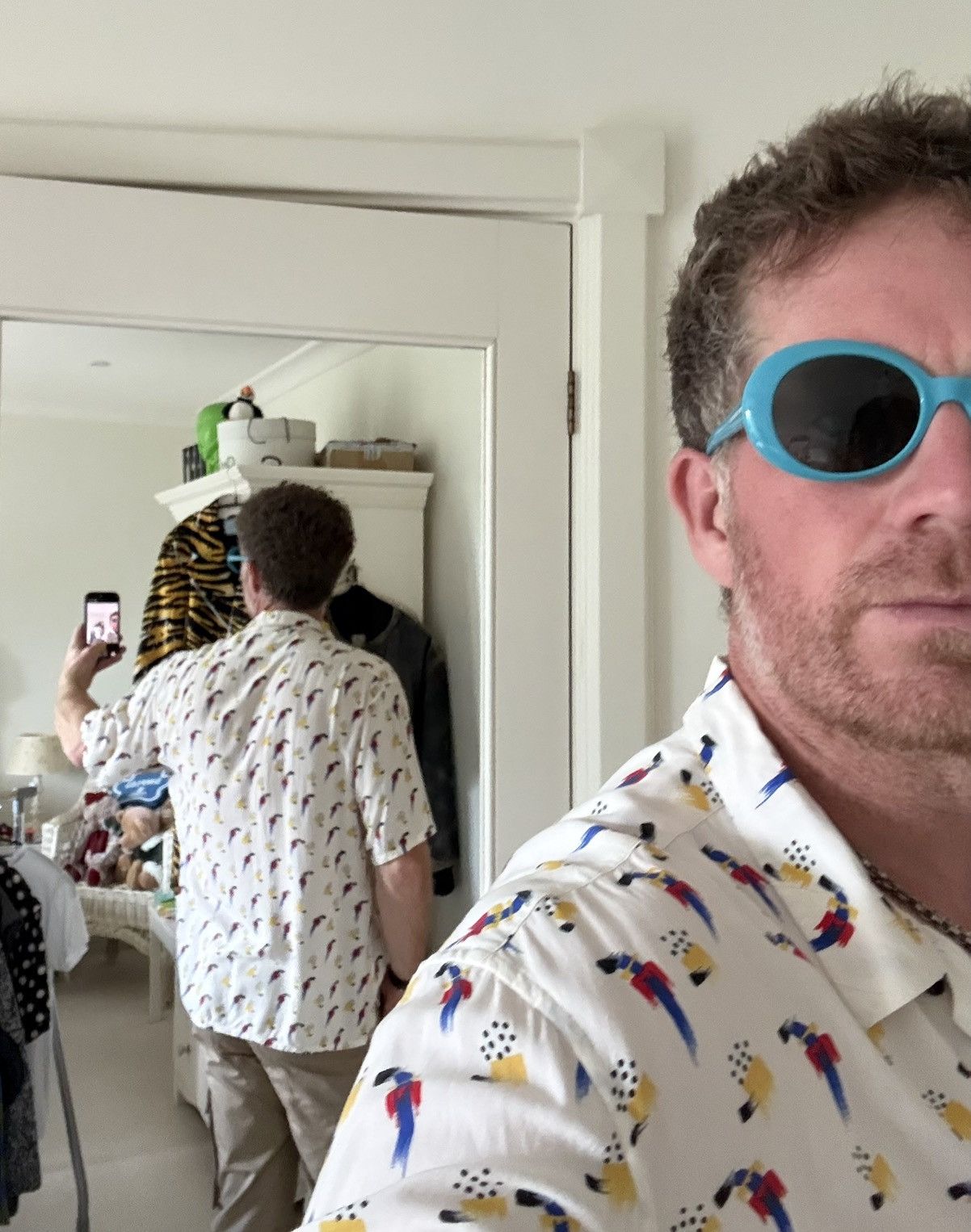 Saint Laurent Paris SS22 Saint Laurent parrot Hawaiian shirt bowling 41 grail Size US L / EU 52-54 / 3 - 4 Thumbnail