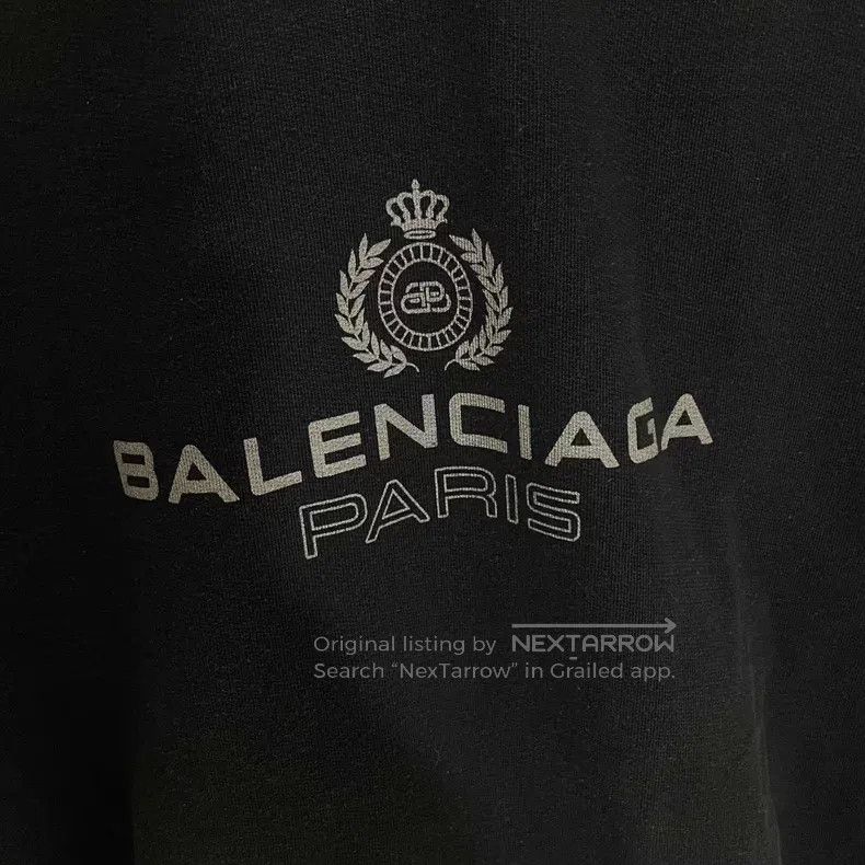 Balenciaga Balenciaga Glitter Crown Hoodie - Black Size US XS / EU 42 / 0 - 5 Thumbnail