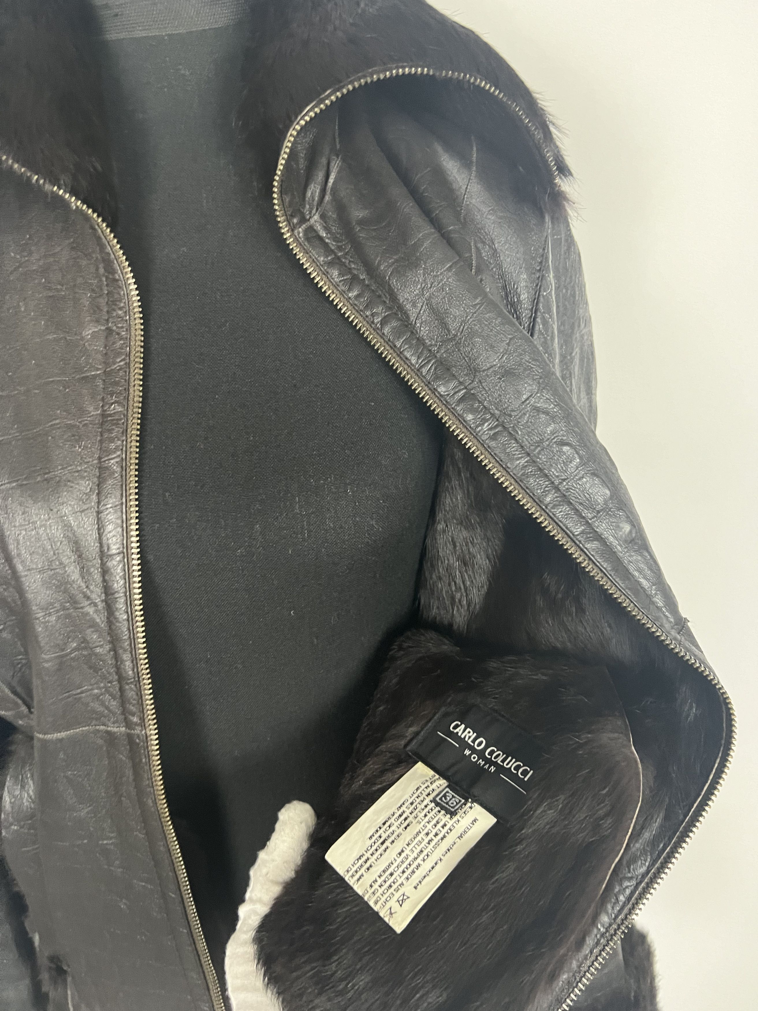 Carlo Colucci carlo colucci fur jacket leather size XS Size XS / US 0-2 / IT 36-38 - 9 Thumbnail