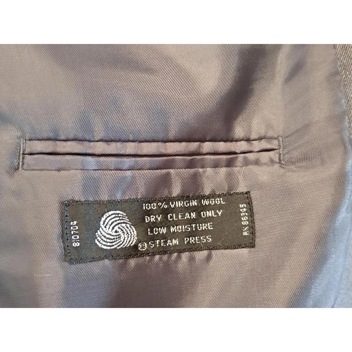 Other Bendetti Gray Suit Jacket 100% Wool Size 40S Size 40S - 4 Thumbnail