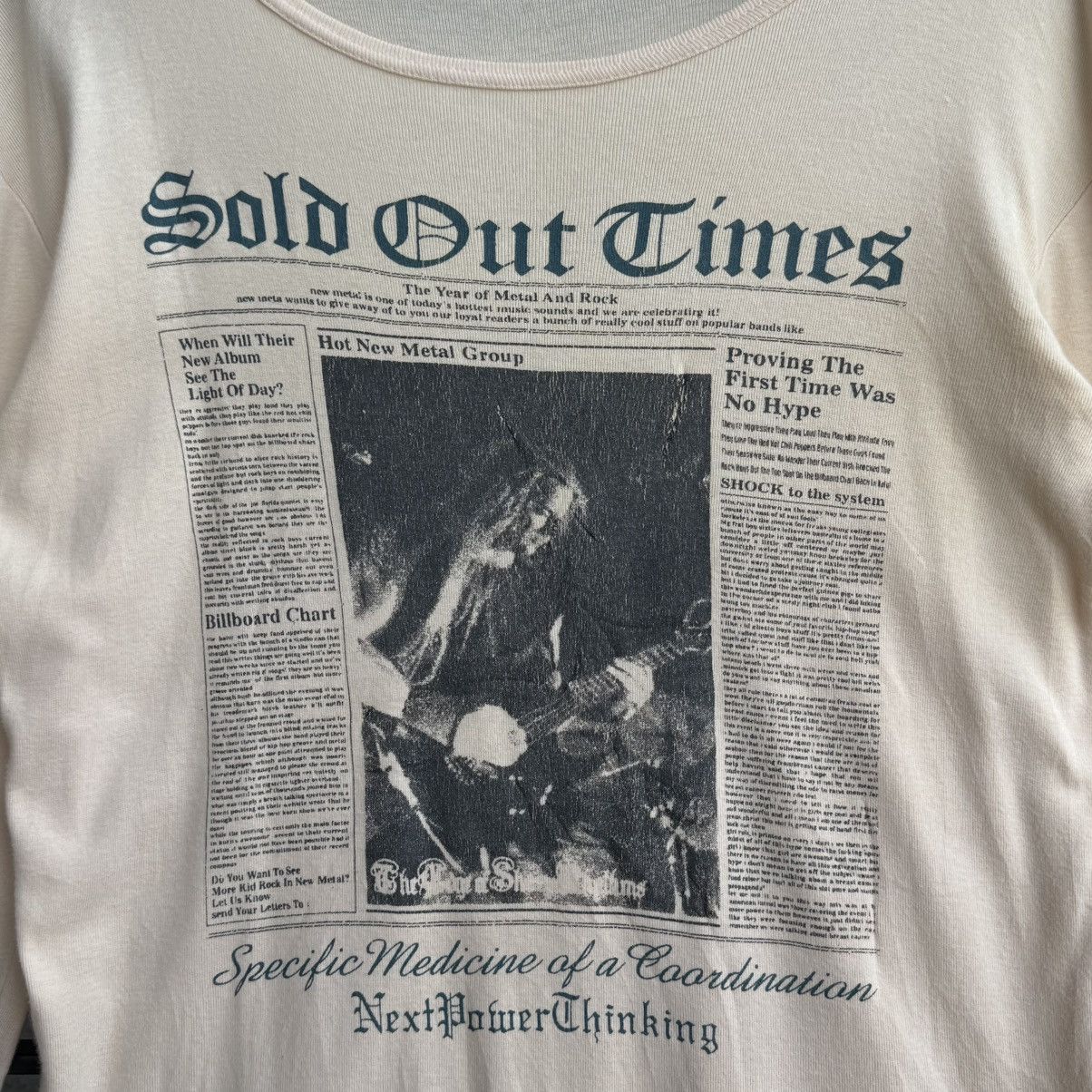 Japanese Brand Primal Point Grunge Band Y2K Potrait Wording Sold Out Times Size US L / EU 52-54 / 3 - 7 Thumbnail