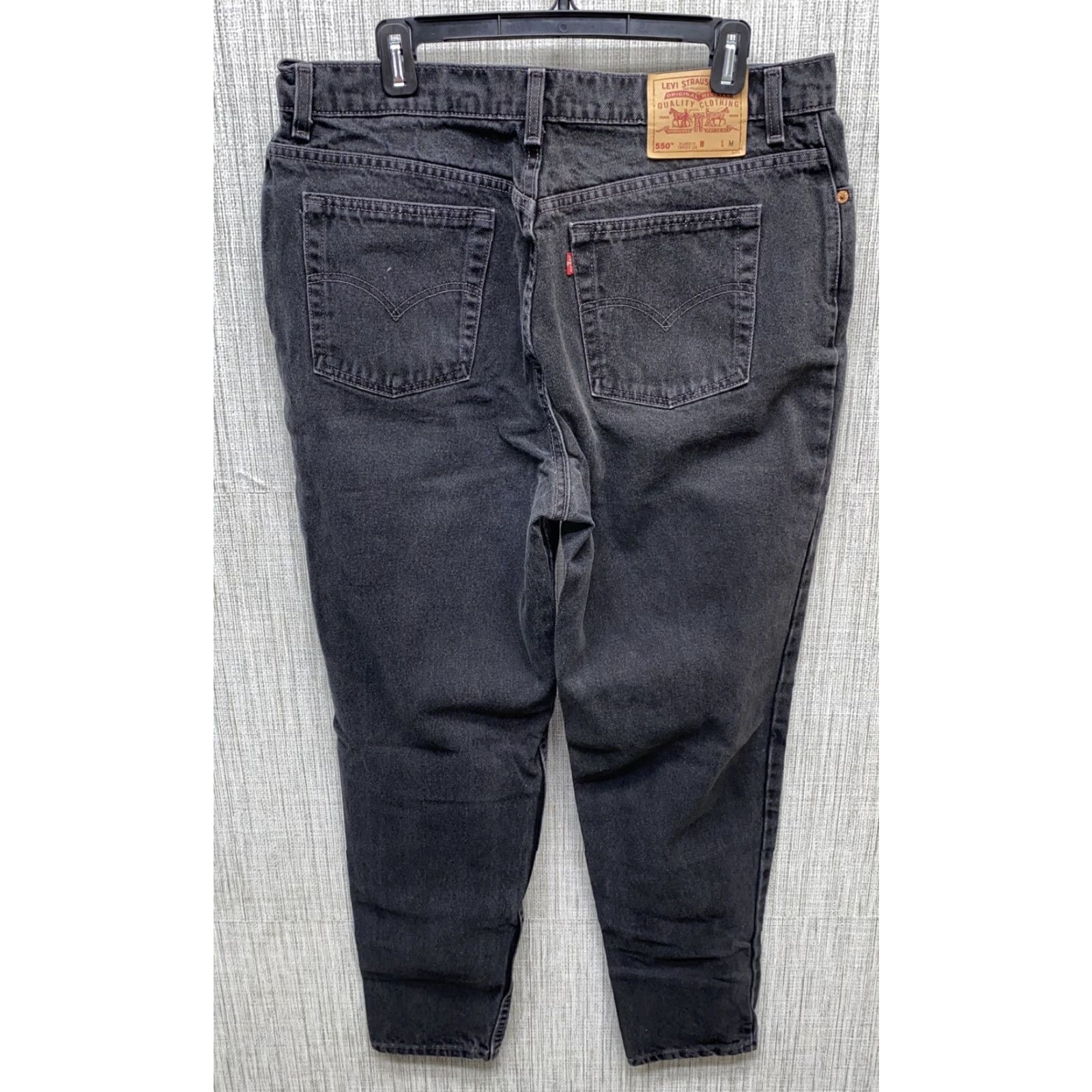 Levi's VINTAGE Levi’s 550 Jeans Womens Black USA Made Relaxed Tapered Size 18 Size 40" / US 18 - 4 Thumbnail