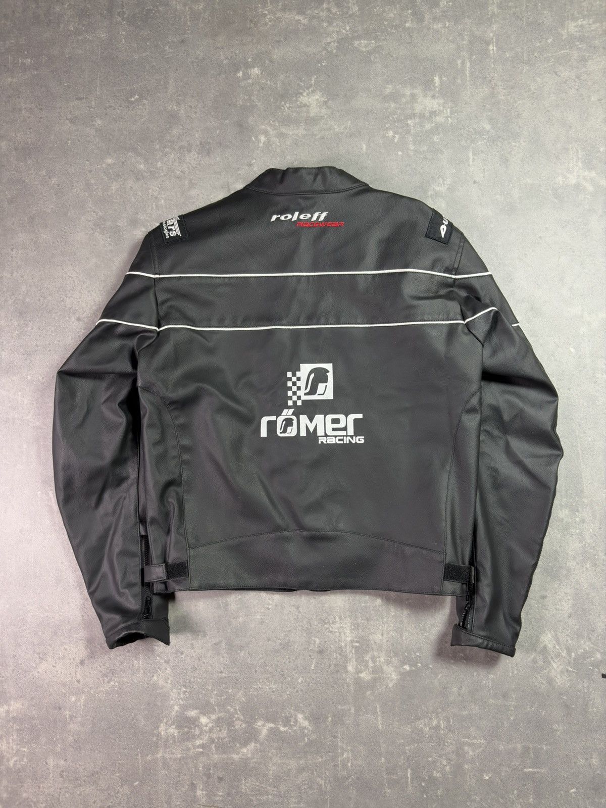 NASCAR Roleff Bridgestone Castrol Logos Racing Jacket Moto PVC M Size US M / EU 48-50 / 2 - 2 Thumbnail