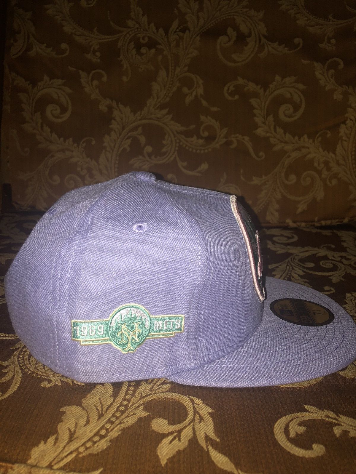 New Era New Era Lavender “Miami Nights” Mets Fitted Hat 7& 1/4 Size ONE SIZE - 5 Thumbnail