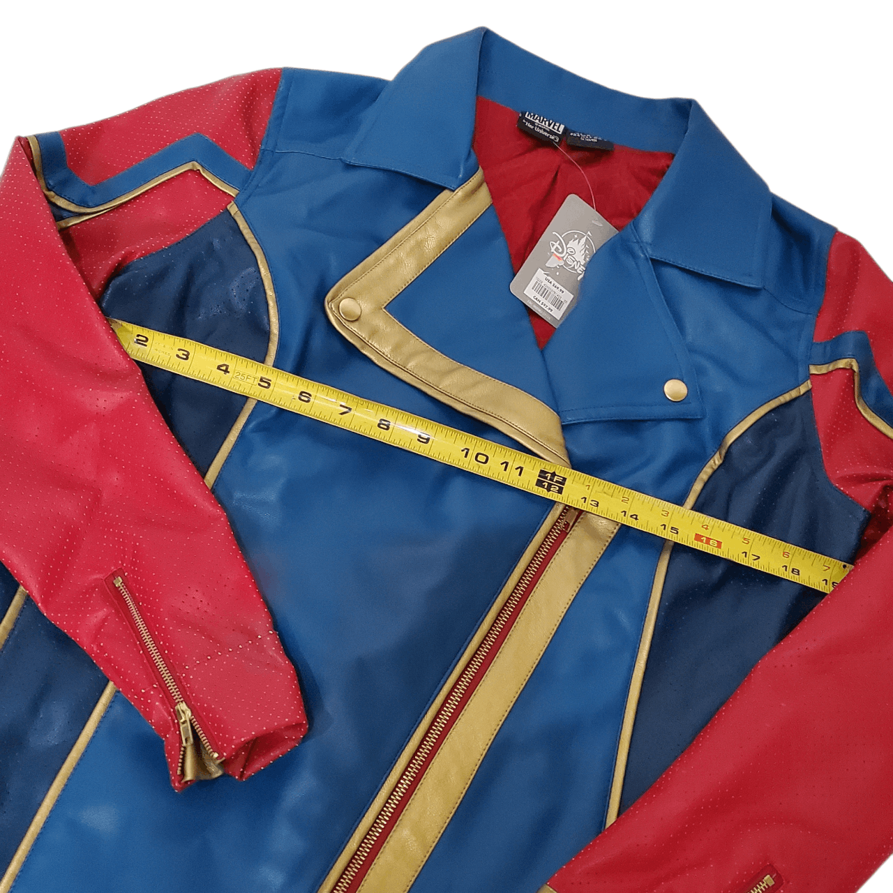 Marvel Comics Ms. Marvel Leather Jacket *NEW WITH TAGS* Size M / US 6-8 / IT 42-44 - 5 Thumbnail