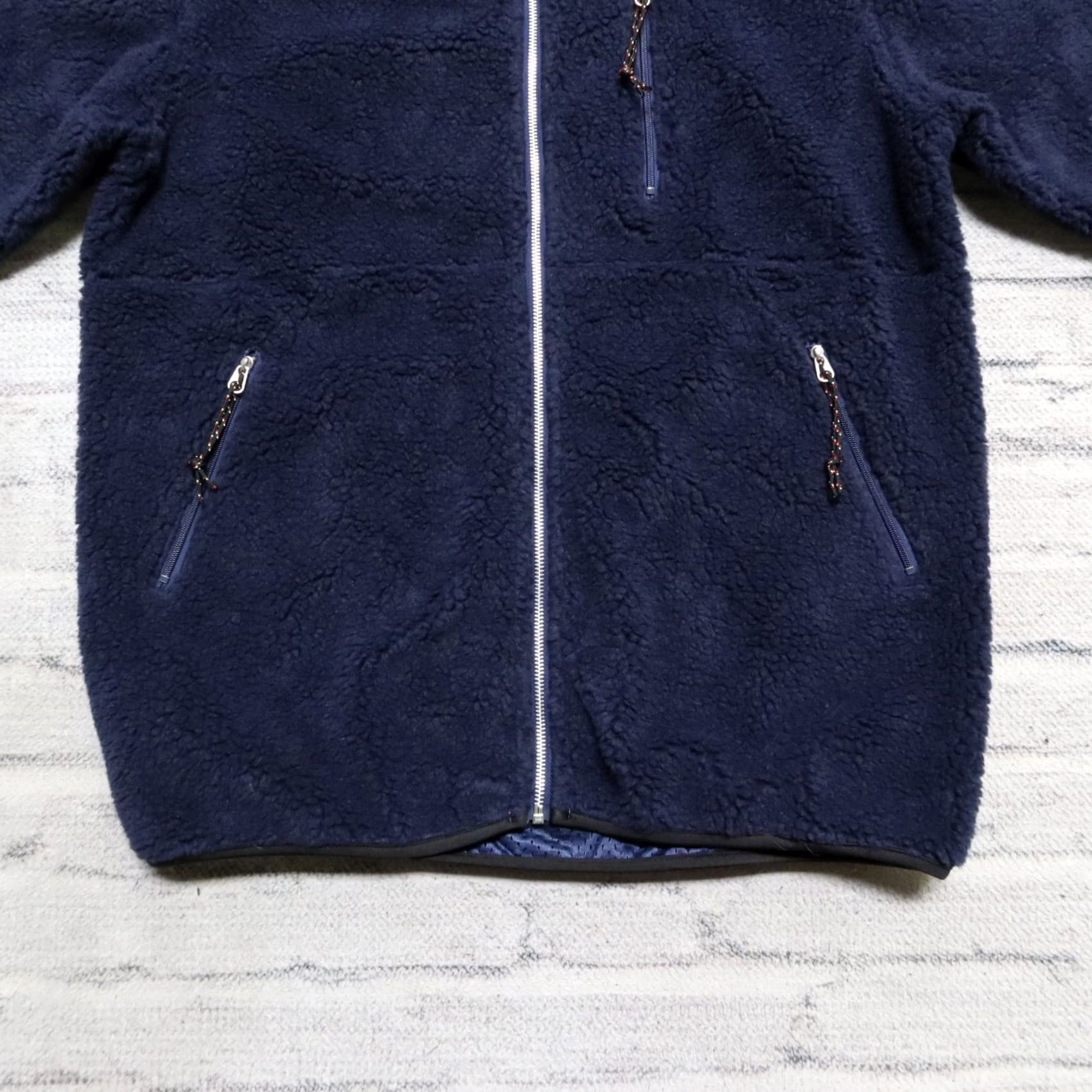 Vintage Oregonian Outfitters Pile Fleece Jacket Navy L Jacket Men Size US L / EU 52-54 / 3 - 3 Thumbnail
