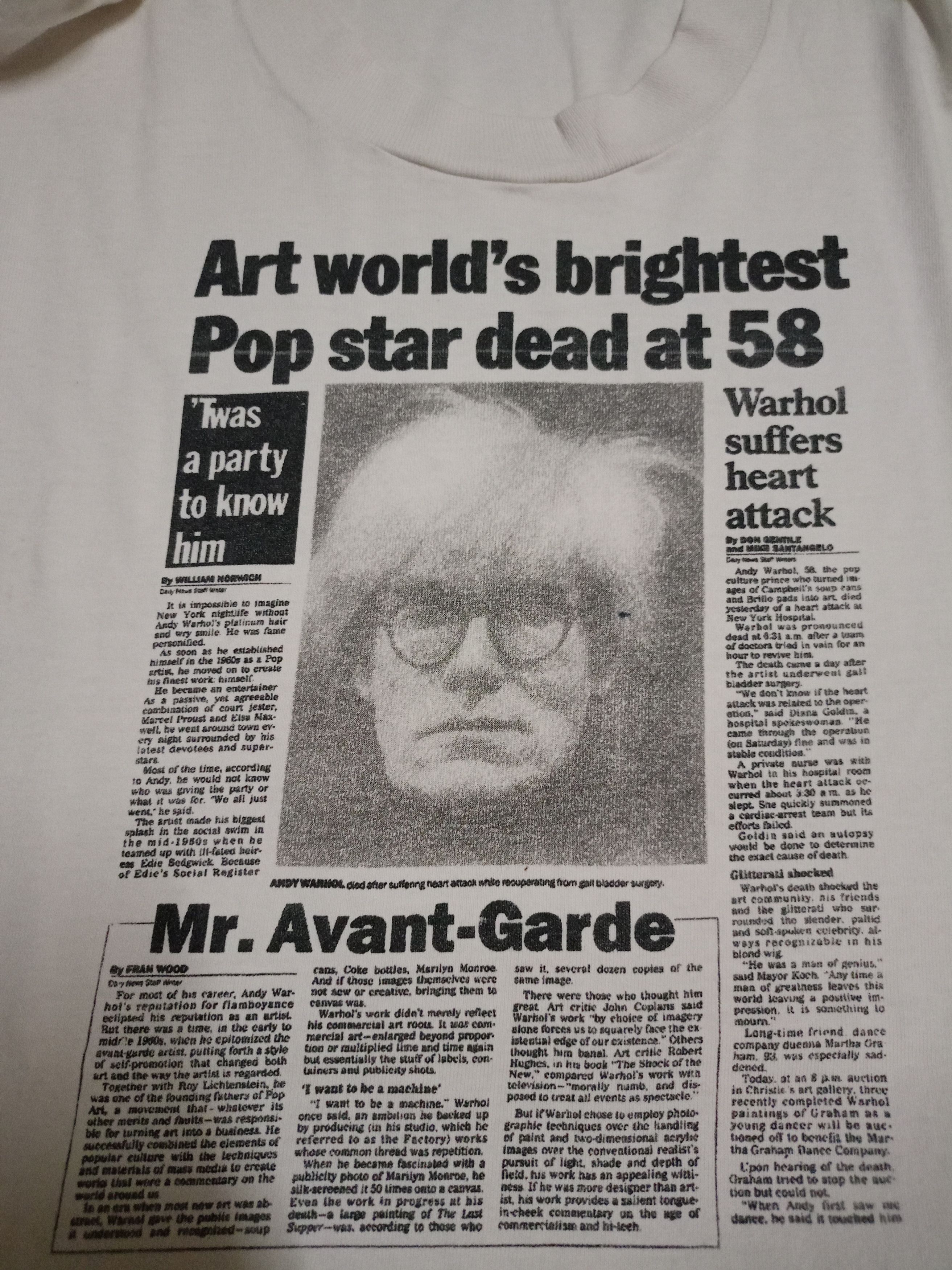 Andy Warhol × Vintage Vintage rare andy Warhol shirt Size US L / EU 52-54 / 3 - 8 Thumbnail