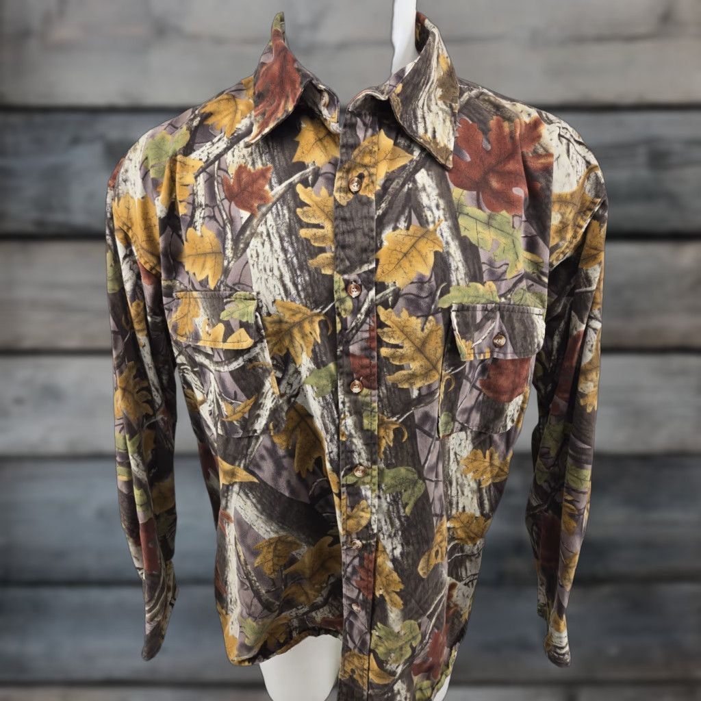 Vintage VINTAGE Master Sportsman Shirt Mens 2XL Camouflage Denim Button-Up Long Sleeve Outdoor Gear Casual Size US XXL / EU 58 / 5 - 1 Thumbnail