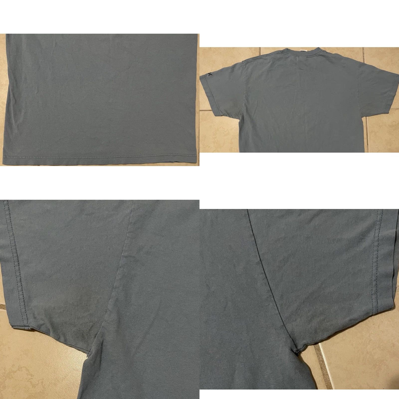 Quiksilver VINTAGE Hurley T-Shirt M Blue Distressed Surf Skate 90s Y2K Grunge Ocean Beach Billabong Thrashed USA Rock Retro Gear Mens Size US M / EU 48-50 / 2 - 9 Thumbnail