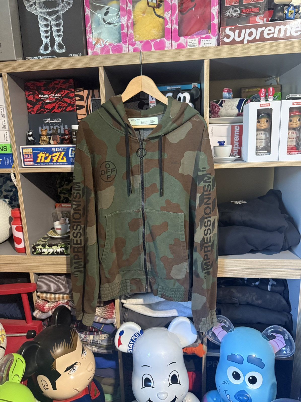 Off-White Off White Camo “Impression” Zip-Up Hoodie Size US L / EU 52-54 / 3 - 1 Thumbnail
