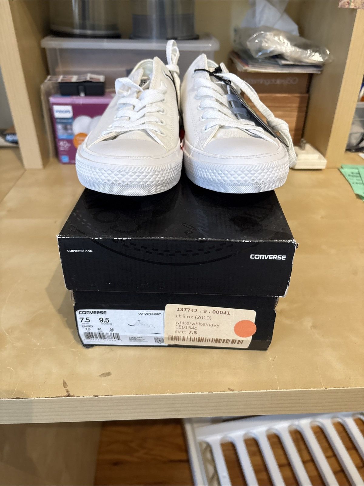 Converse Converse Chuck Taylor II OX White Men’s 7.5 Authentic Size US 7.5 / EU 40-41 - 4 Thumbnail