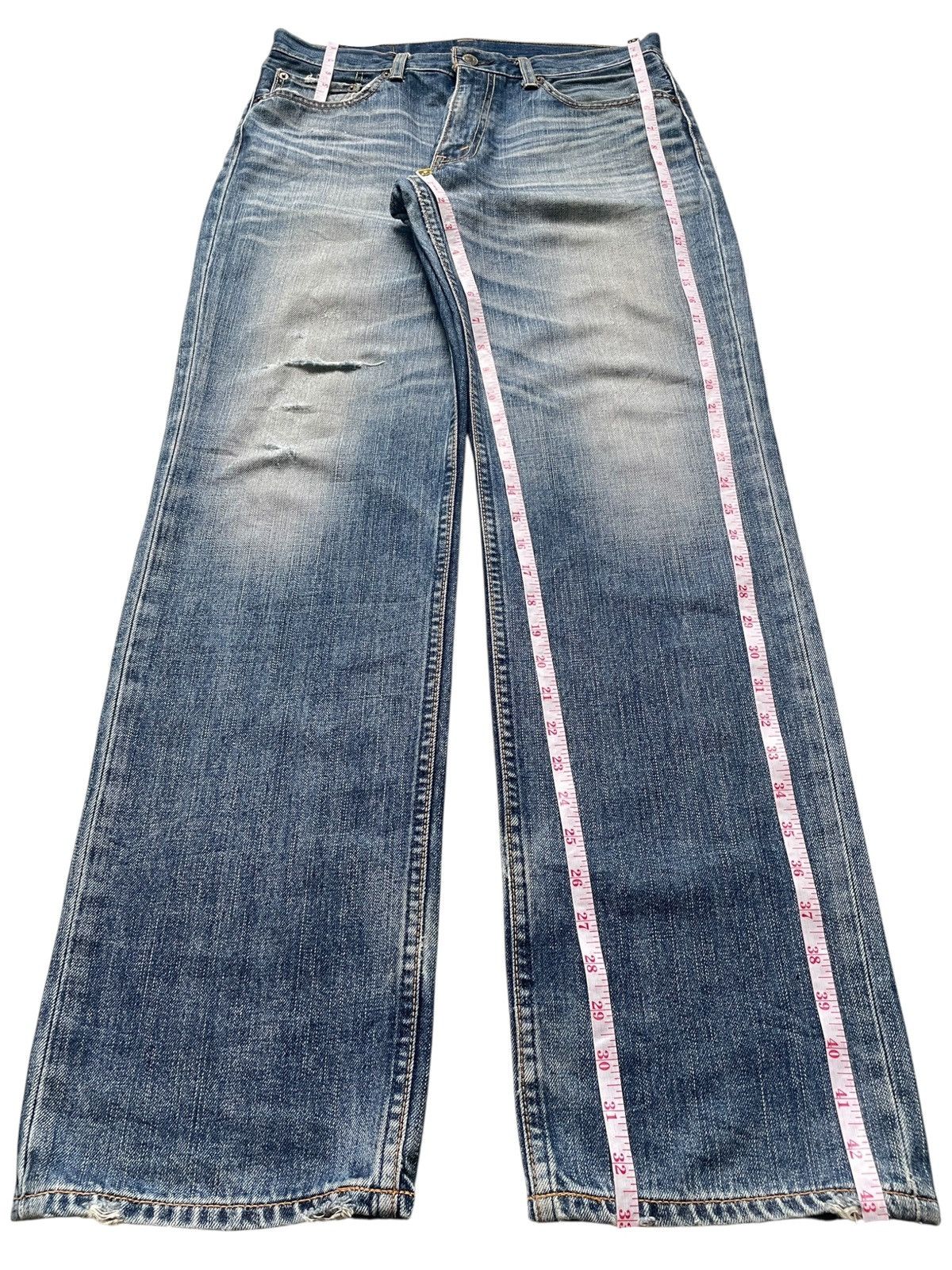 Levi's Vintage 90s Levis 702 Faded Wash Distressed Loose Jeans Size US 32 / EU 48 - 13 Thumbnail