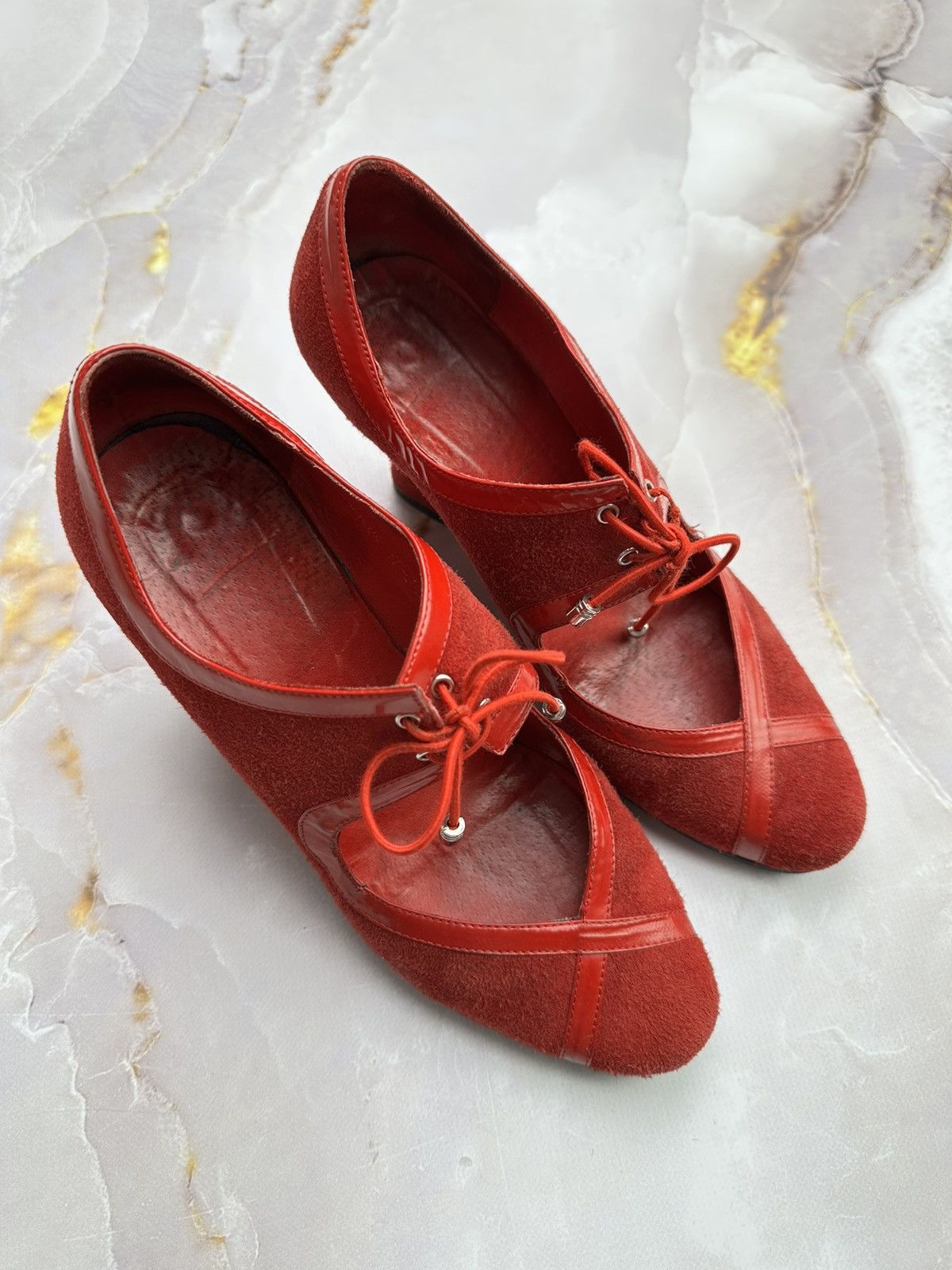 Japanese Brand Vintage Suede Platform Shoes Size US 8 / IT 38 - 2 Thumbnail
