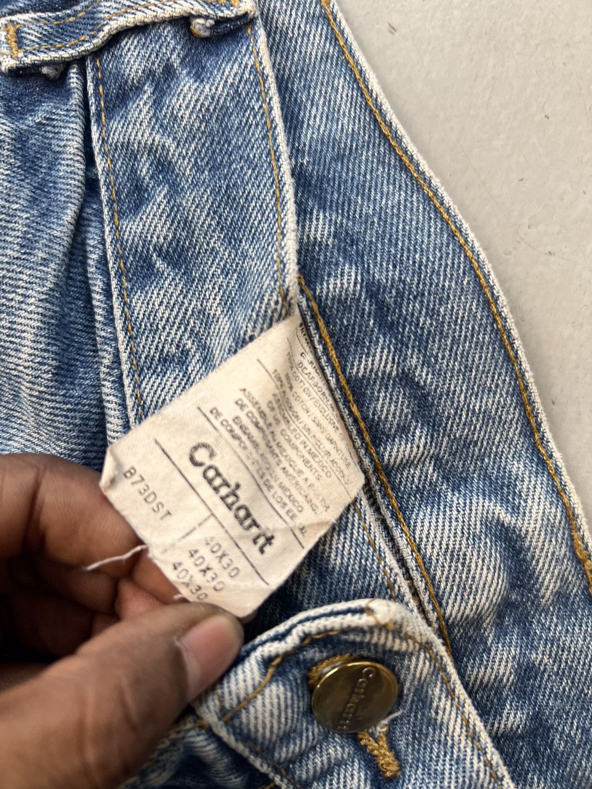 Carhartt Vintage Carhartt B136 dst double knee denim Size US 40 / EU 56 - 7 Thumbnail