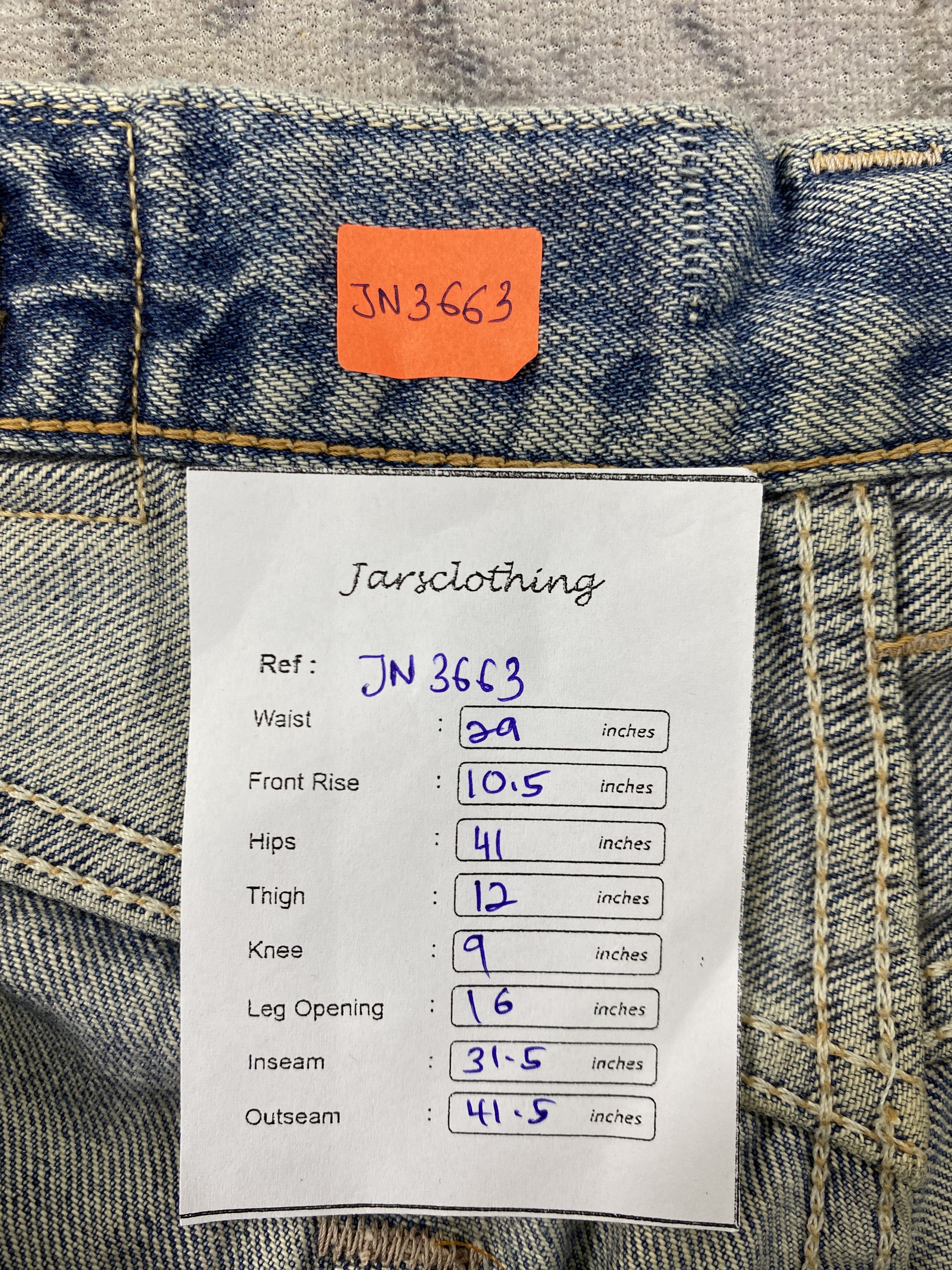 Japanese Brand Selvedge Vintage Something Jeans 29x31.5 Denim- JN3663 Size US 29 - 8 Thumbnail
