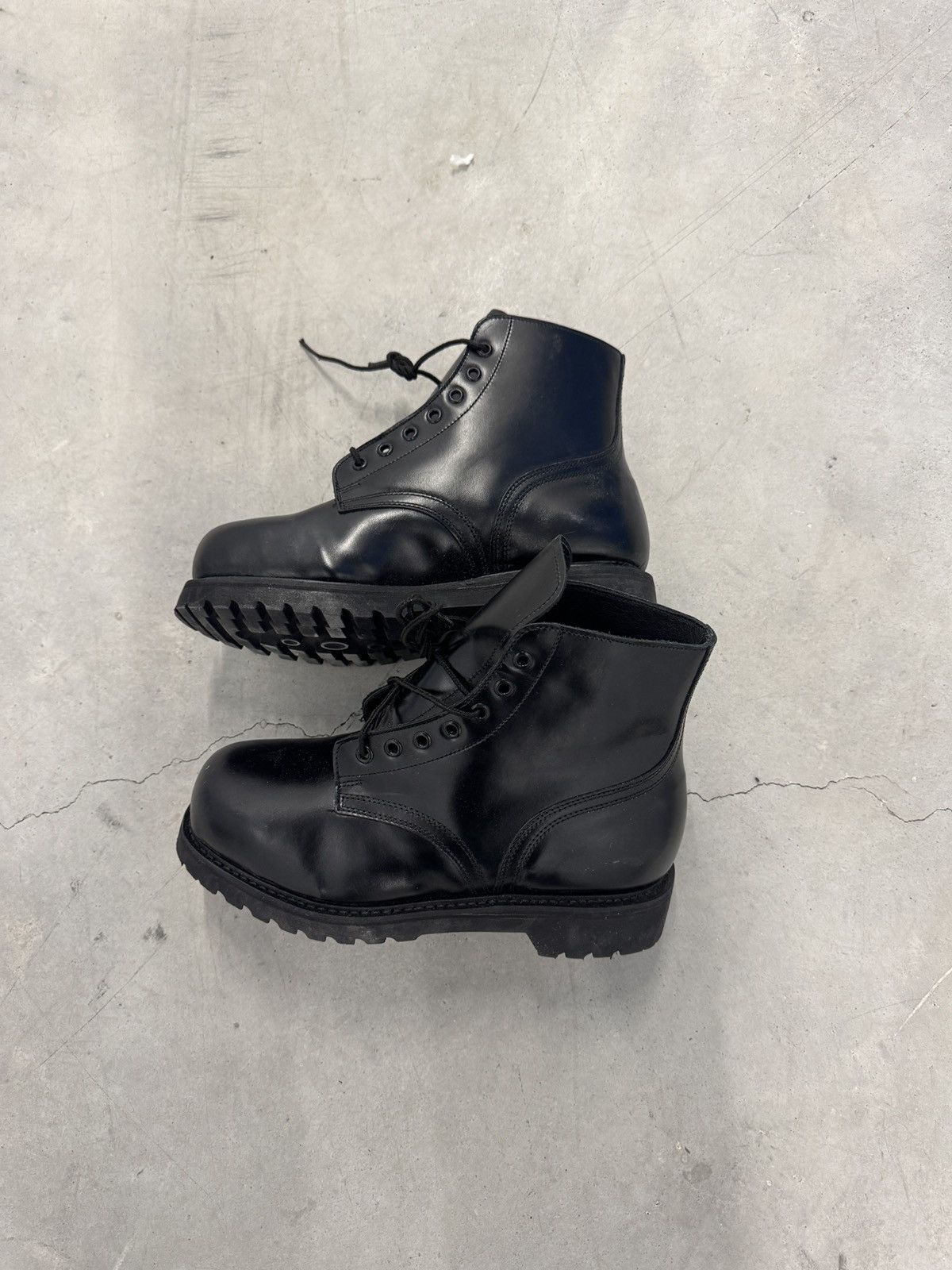 Vintage 1980's Military Platform Ankle Boots Size US 10.5 / EU 43-44 - 4 Thumbnail