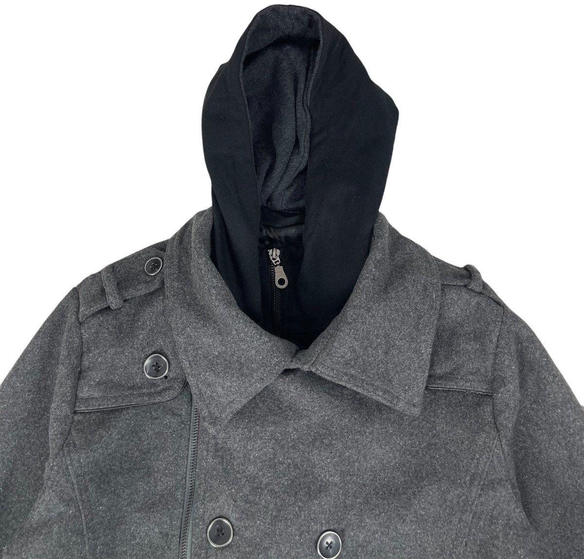 In The Attic × Japanese Brand Vintage In The Attic Wool Double Collar Jacket Size US L / EU 52-54 / 3 - 4 Thumbnail