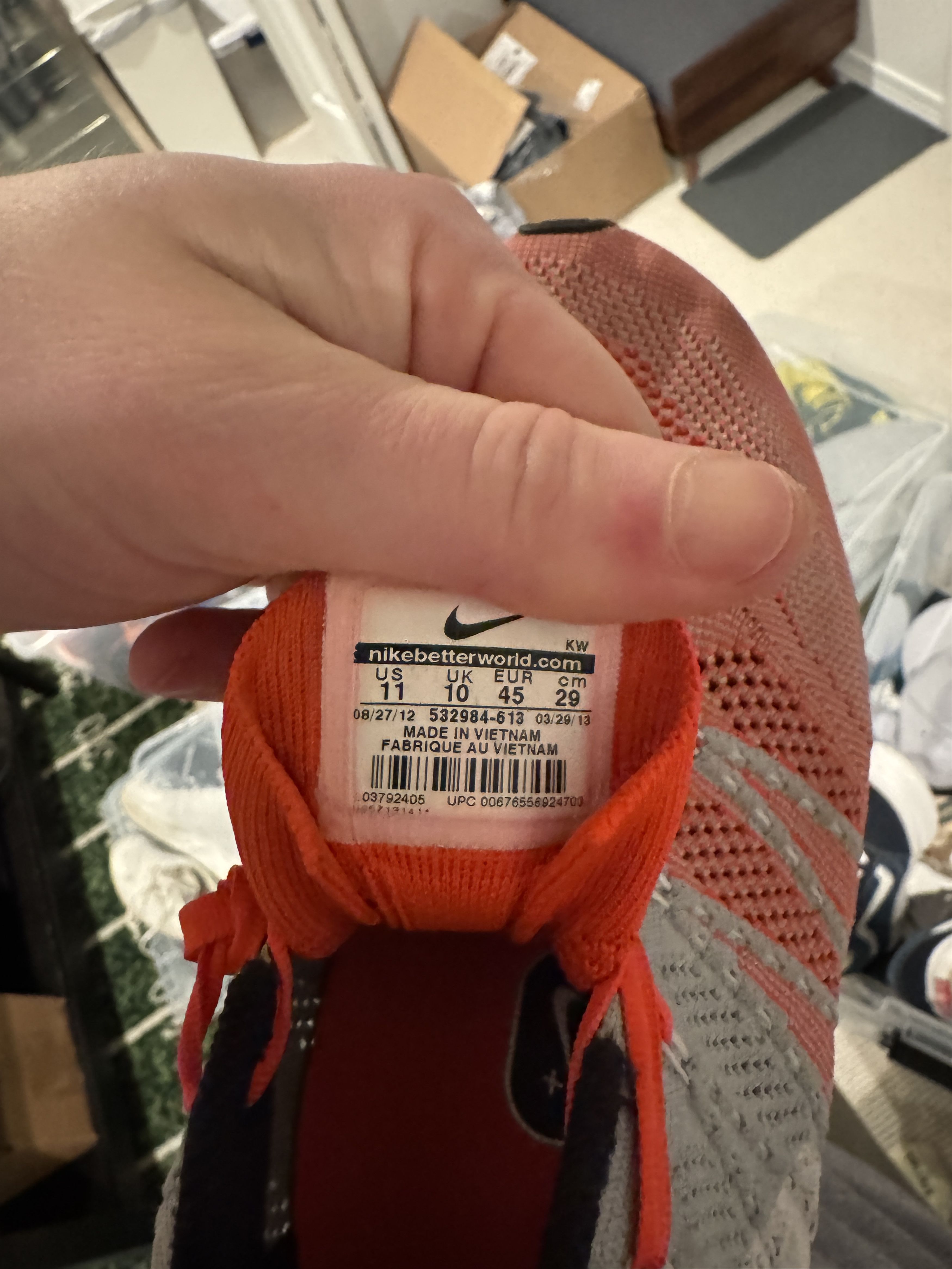 Nike Nike Flyknit Trainer+ 'Bright Crimson' size 11 Size US 11 / EU 44 - 5 Thumbnail