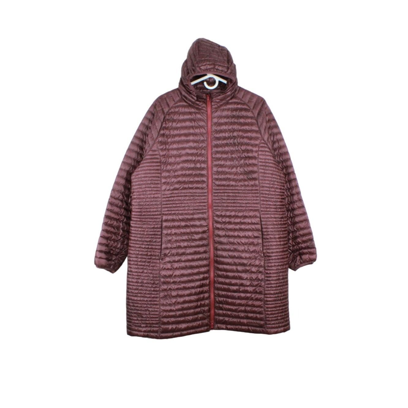 image of L L Bean x Outdoor Life Ll Bean Red Nylon Ultralight 850 Down Sweater Hooded Coat, Women's (Size 2X