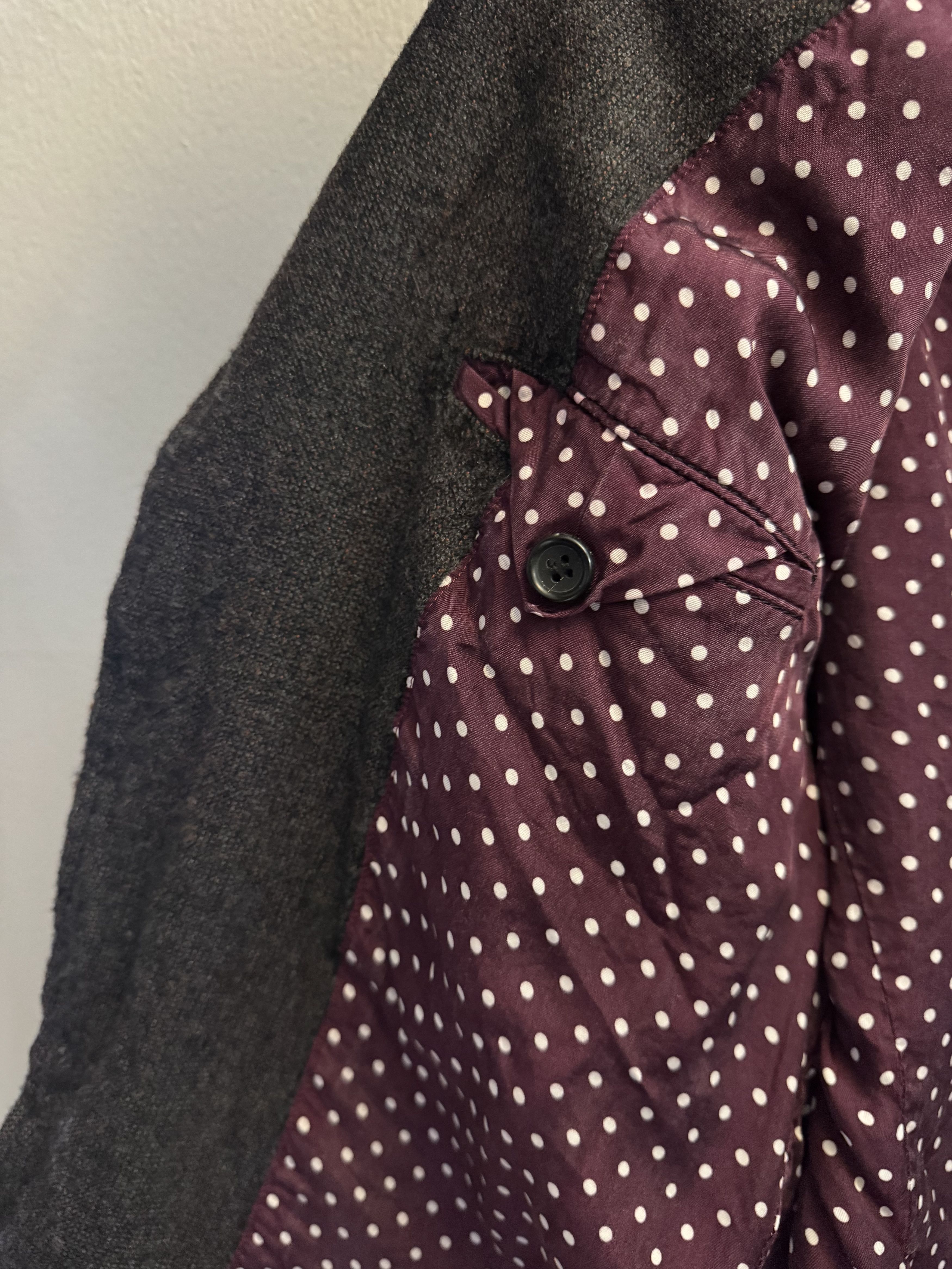 Comme des Garcons Homme Comme Des Garcons Homme CDG Grey Brown Orange Knit Blazer Size 34R - 7 Thumbnail
