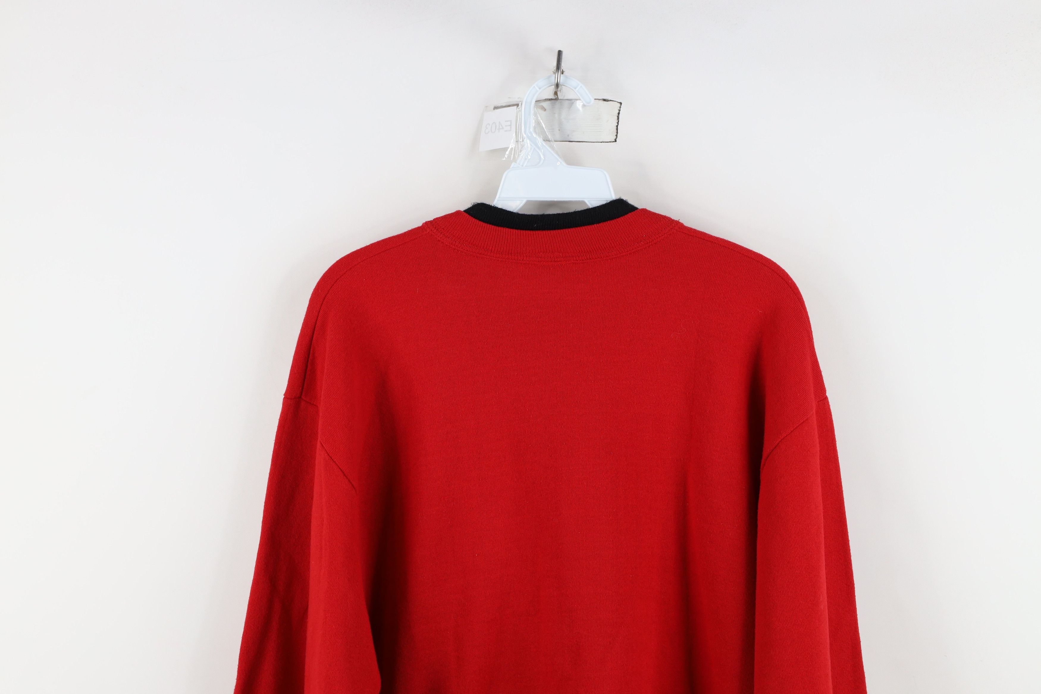 Vintage Vintage 90s Streetwear Winter Snow Birds Sweatshirt Red USA Size M / US 6-8 / IT 42-44 - 12 Thumbnail