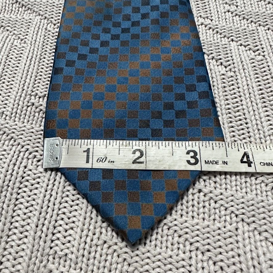 Canali Canali brown and blue ombre abstract striped silk tie Size ONE SIZE - 6 Thumbnail