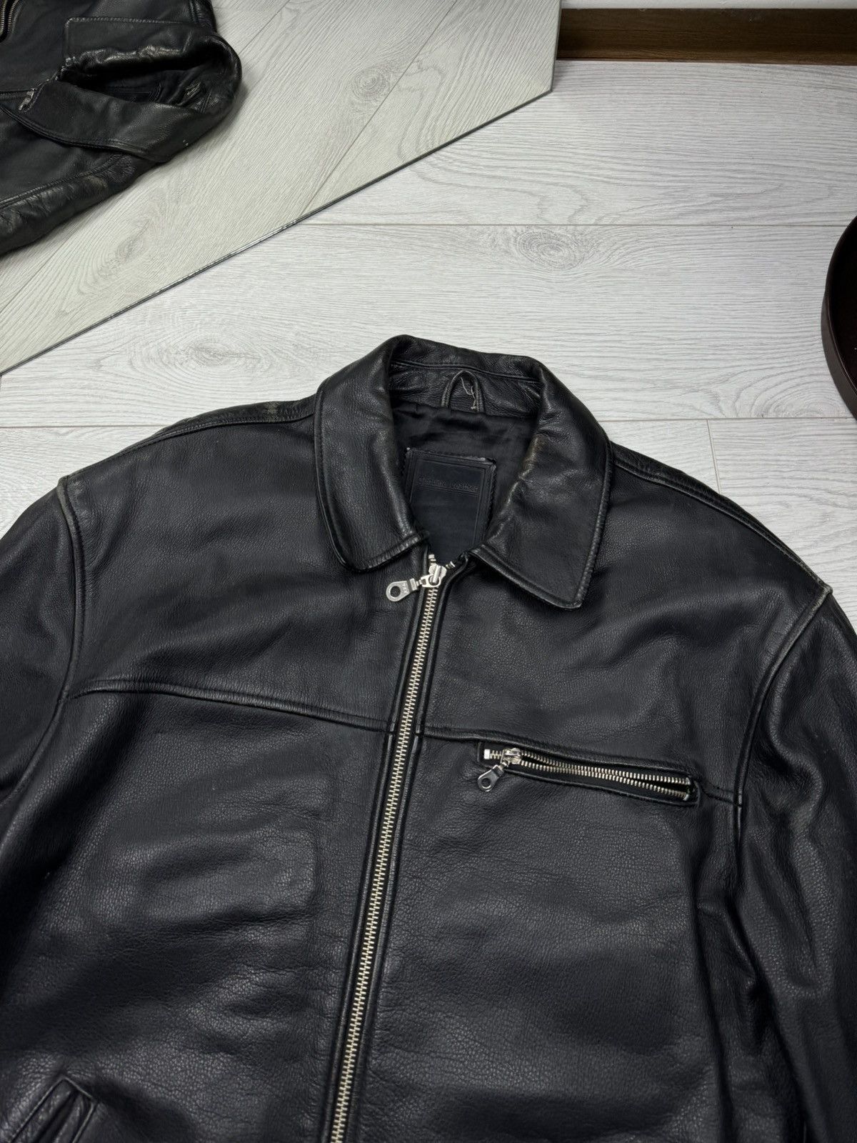 Angelo Litrico × Vintage Vintage 90s Y2K heavy leather coat jacket japan style Size US L / EU 52-54 / 3 - 4 Thumbnail
