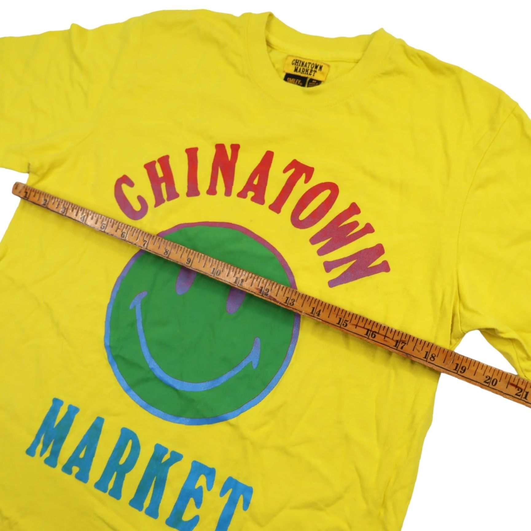 Vintage VINTAGE Chinatown Market x Smiley Original Mens Medium Graphic Spellout T Shirt Yellow Size US M / EU 48-50 / 2 - 5 Thumbnail